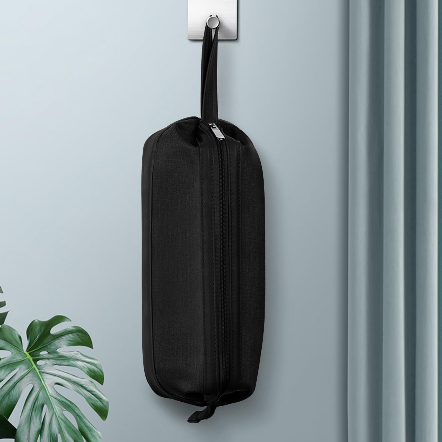 Funda De Viaje,Hair Tools Bolsa De Viaje,Compatible Con Dyson Airwrap/Shark Flexstyle,Adecuado Para Secadores De Pelo, Peines, Planchas De Pelo Y Bolsas De Cosméticos Multifuncionales. (Negro)