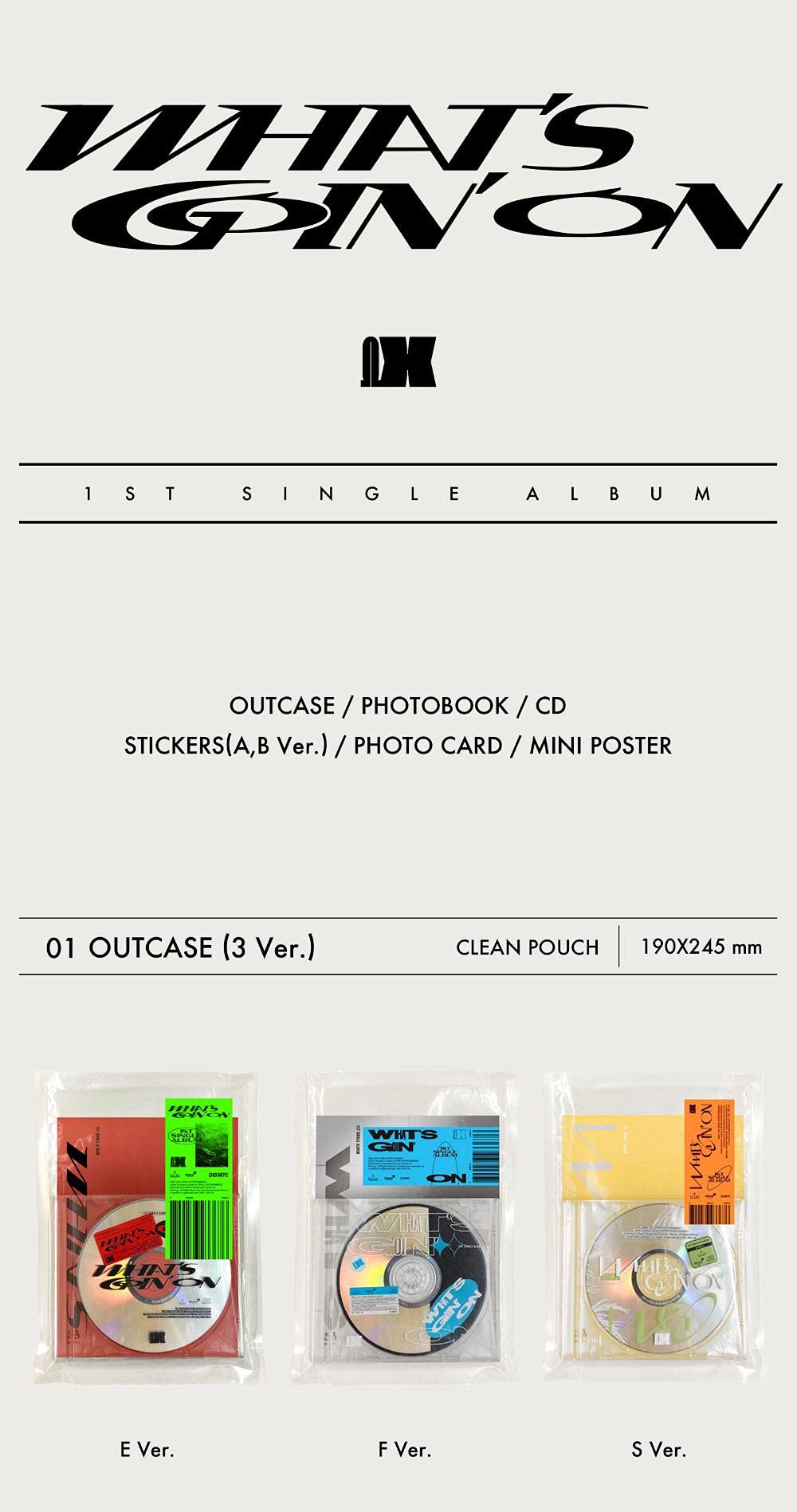 OMEGA X - WHAT'S GOIN' ON (1er álbum único) Álbum (E+F+S ver. JUEGO: