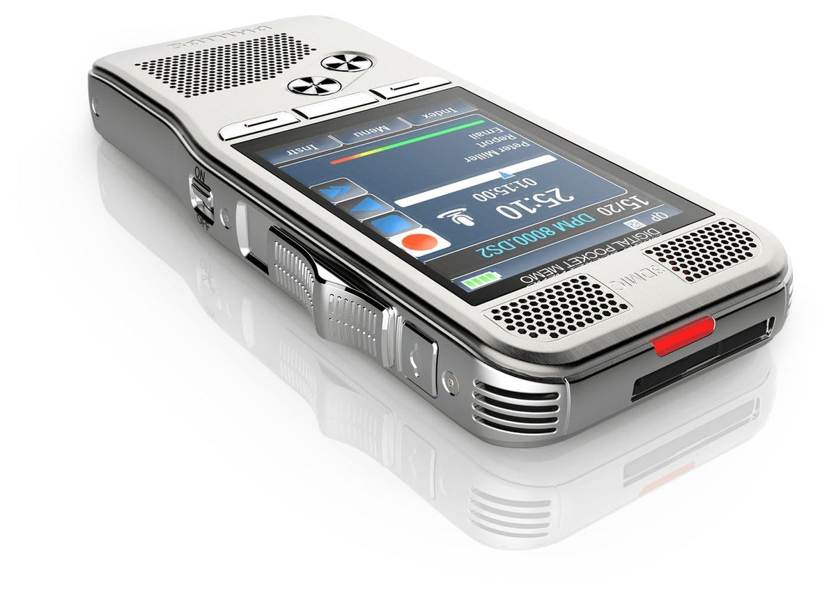 Grabadora de Voz Philips Digital Pocket Memo 32 GB con SpeechExec Pro Dictado SW