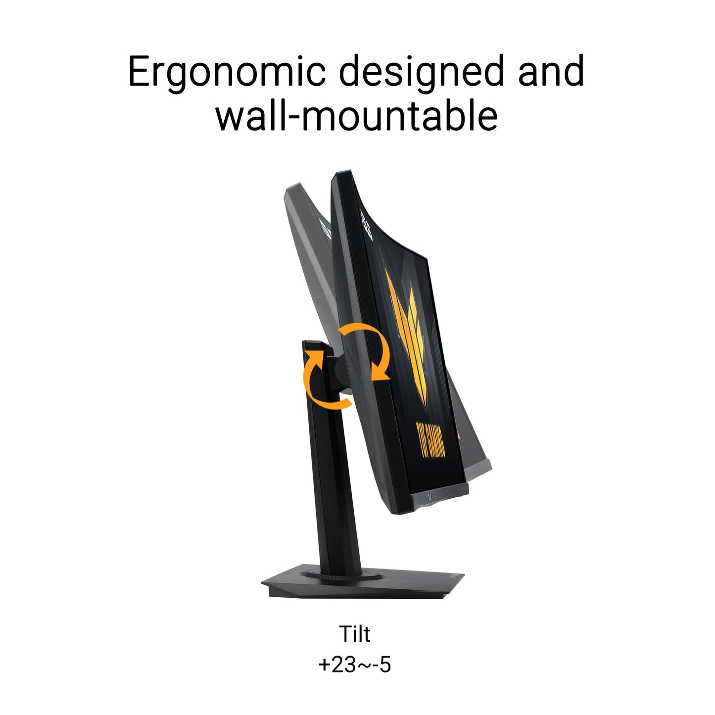 ASUS TUF Gaming Monitor Curvado de 24 Pulgadas (23.6 Pulgadas Visible) - FHD, 180Hz, 1ms, DCI-P3 90%, sincronización Extrema de desenfoque de Movimiento bajo, FreeSync, Mejora de Sombra, Cuidado de