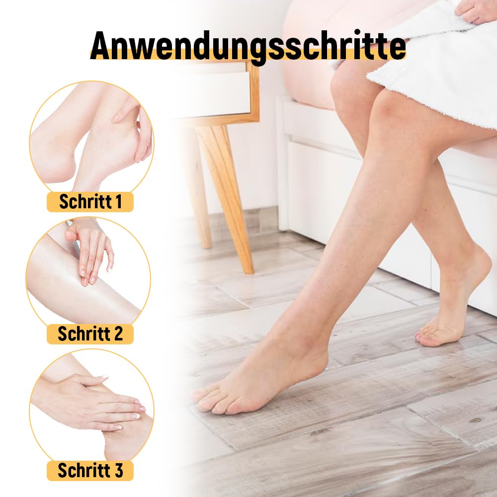 Crema Hidratante para Pies, Repara e Hidrata los Pies Secos y Agrietados, Exfoliating Moisturizing Foot Ointment, 40 ml (3)