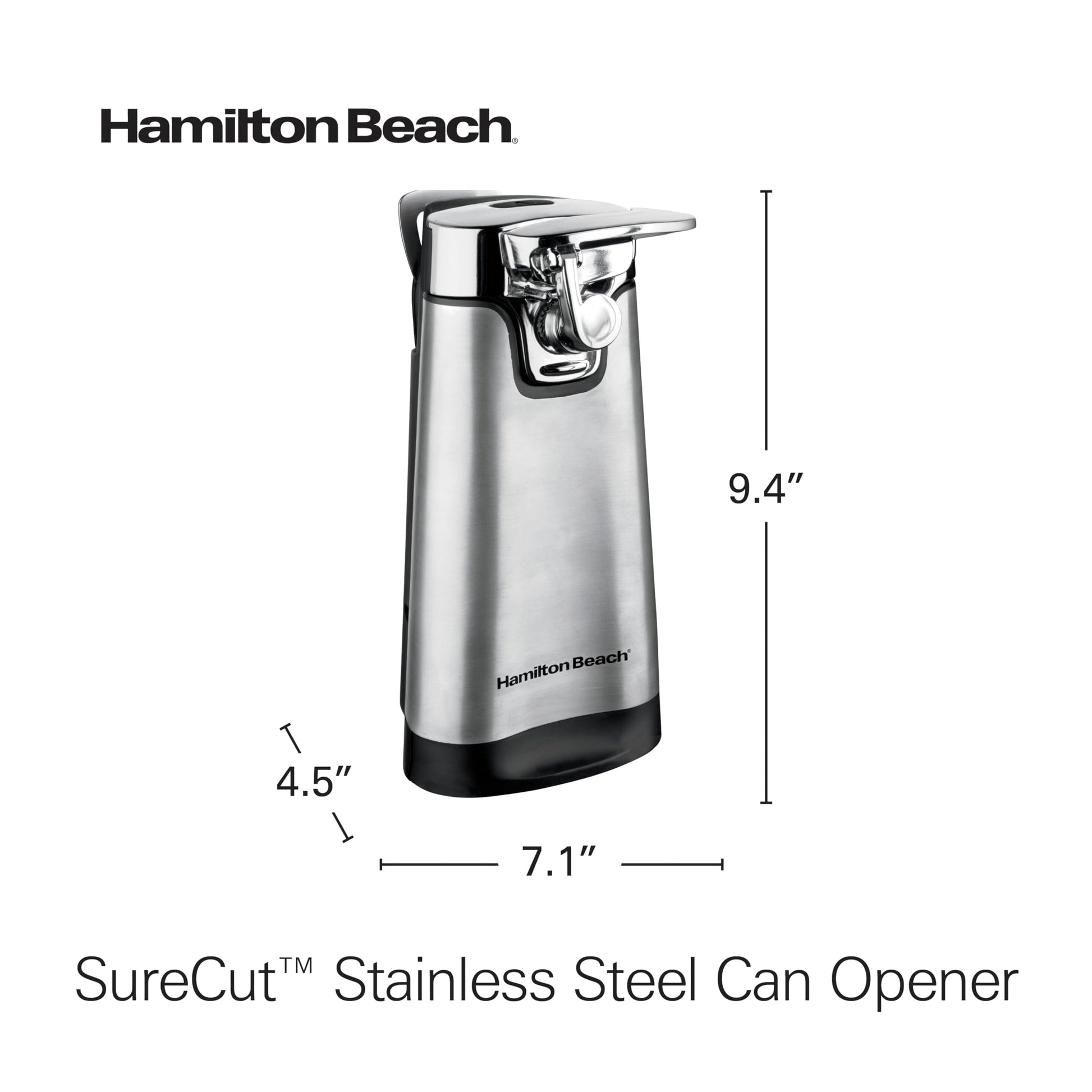 Hamilton Beach® Abrelatas (76778), Plata