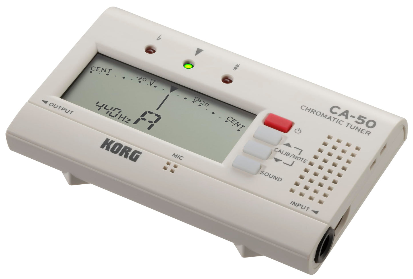 Korg CA-50 Afinador cromático para instrumentos orquestales con respaldo de memoria y función de apagado automático