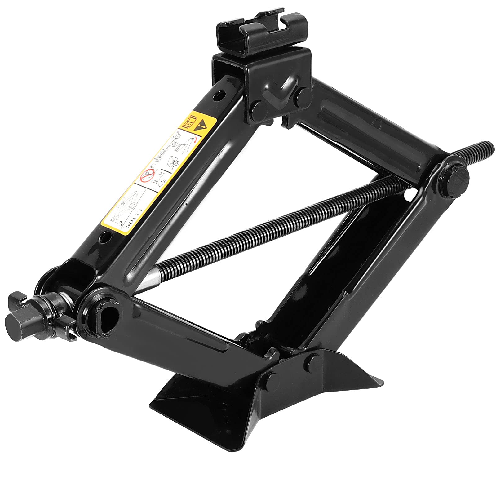 JOIKIT 2 Paquetes de 1,5 toneladas/1499,6 kg de Capacidad, Gato de Coche con 2 Asas de carraca, Elevador de Tijera de Coche para vagón, Furgoneta, SUV, camión, Altura máxima de 15 Pulgadas