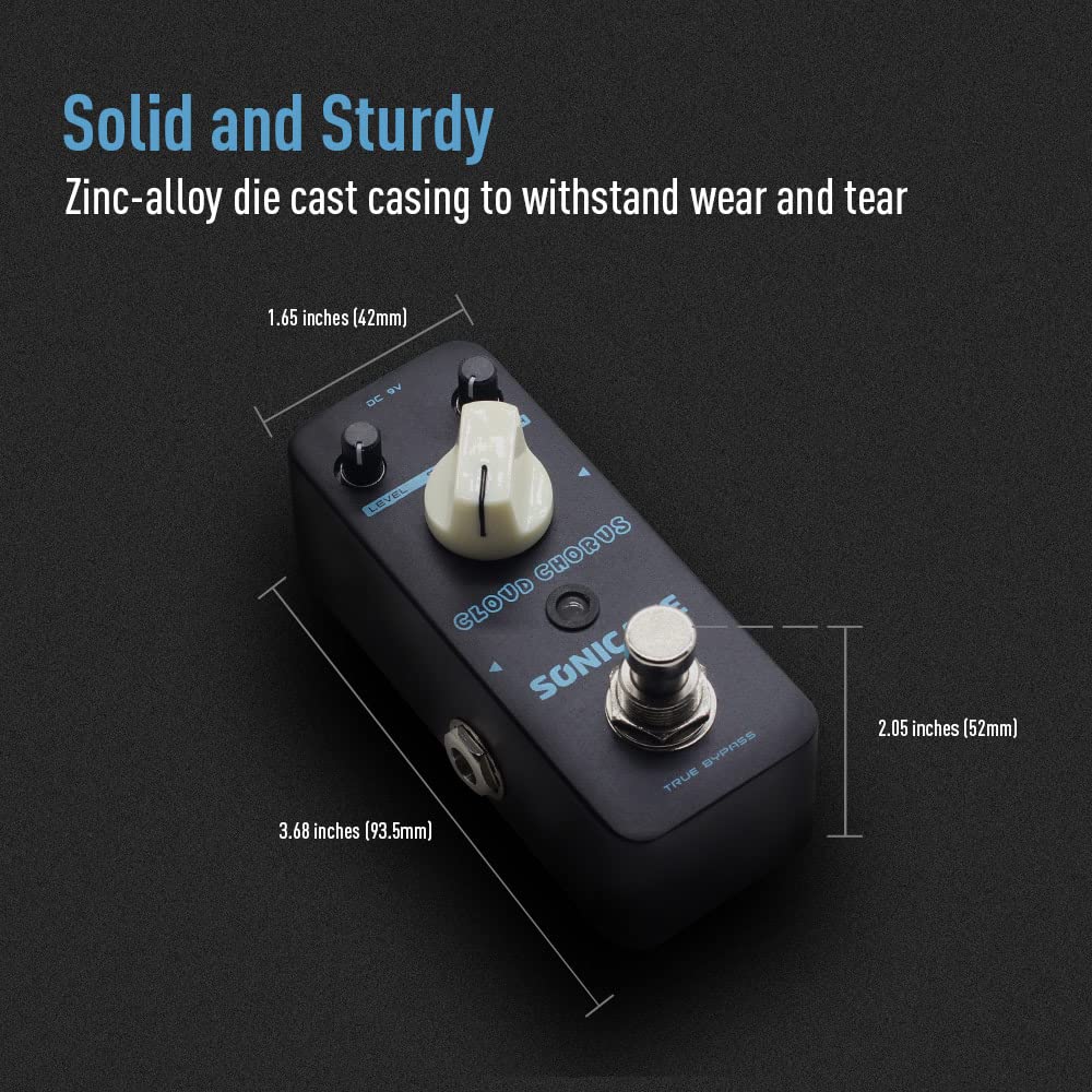 Pedal de Guitarra SONICAKE Clásico BBD Verdadero Bypass Analógico