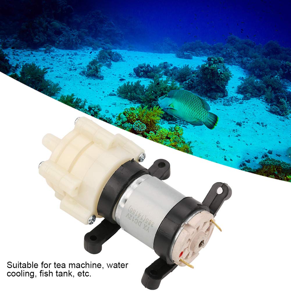 Bomba de Agua Dulce de 12 V CC, Mini Bomba de Succión de Agua de Diámetro Eléctrica para Máquina de Té, Refrigeración y Tanque de Peces