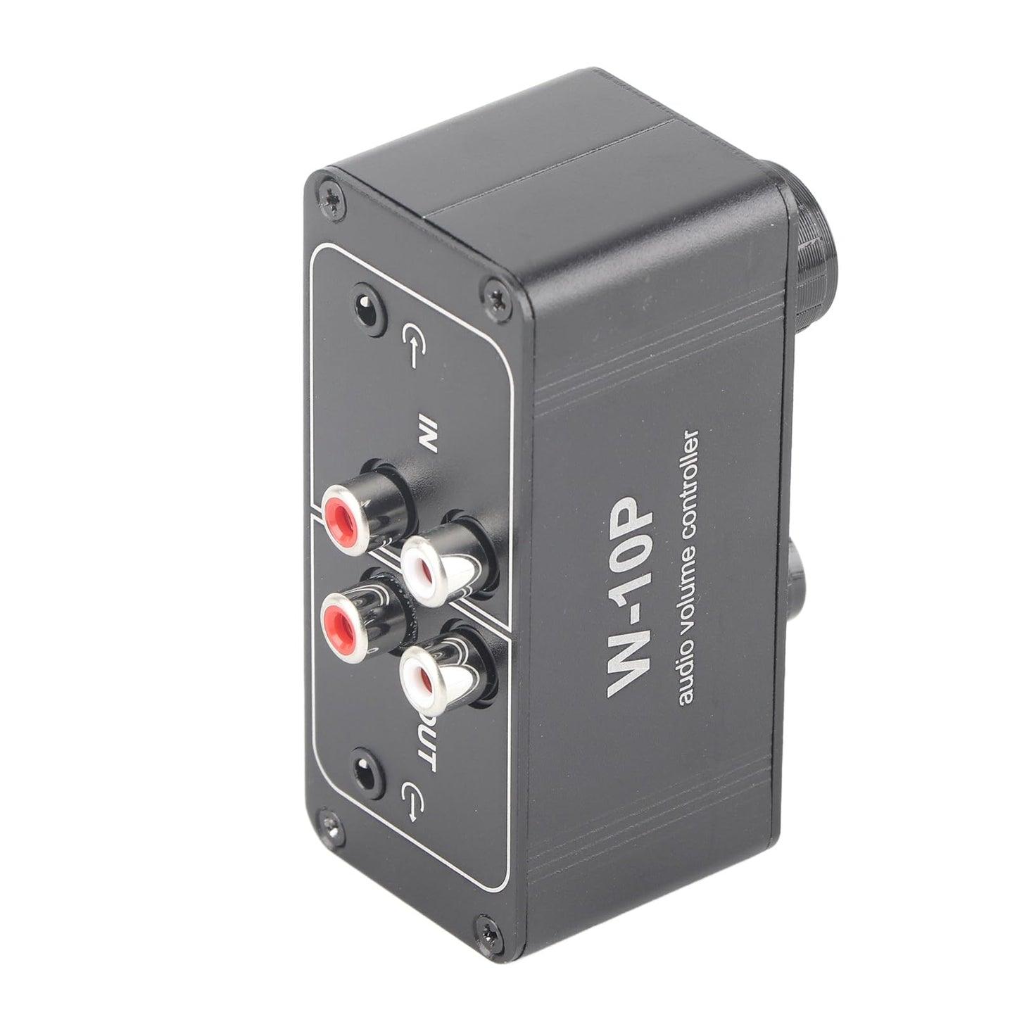 Controlador de Volumen, Mini Ajustador de Audio EstéReo con Salida de 3.5Mm Controlador de Volumen para Altavoces de Coche y Motocicleta