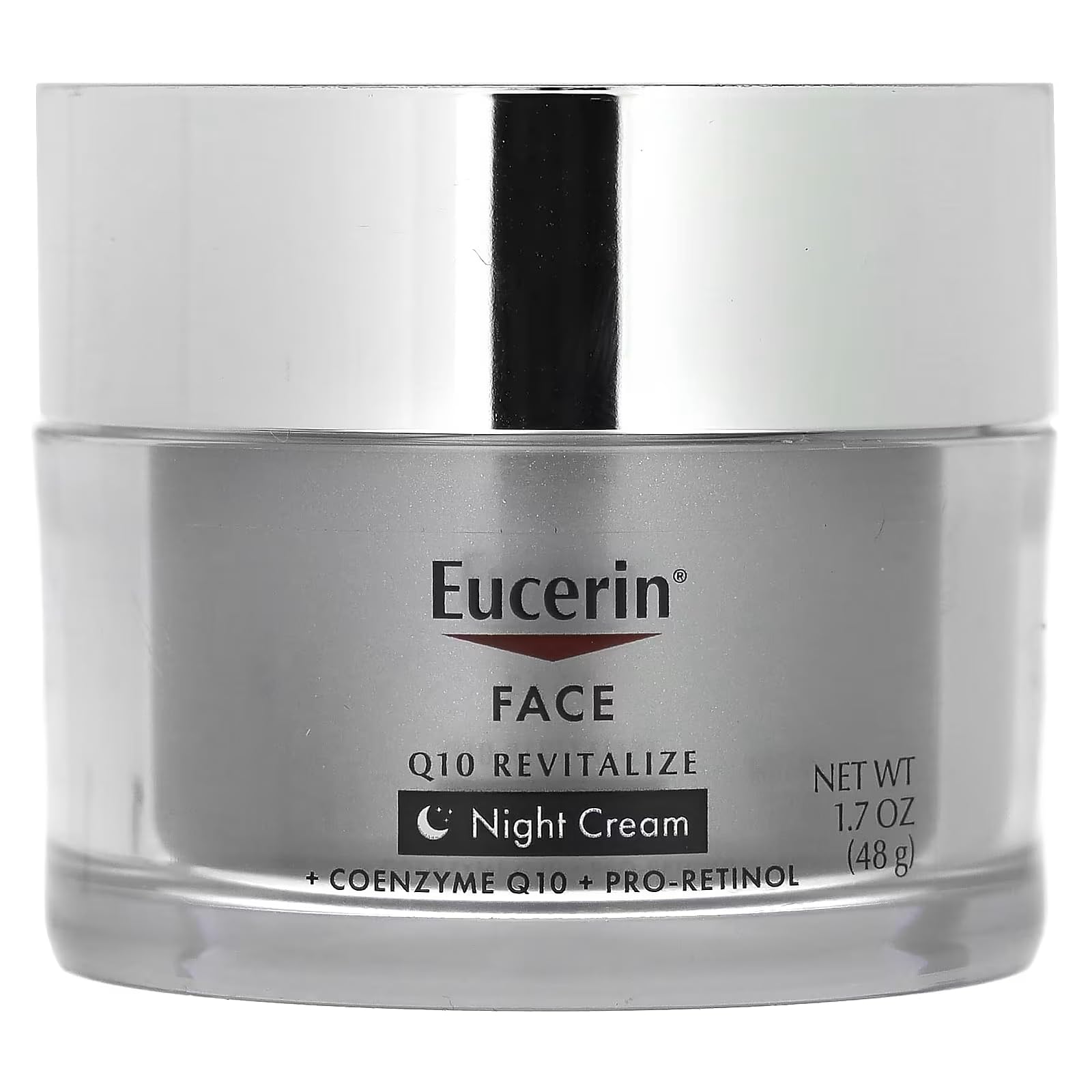 Eucerin, Crema antiarrugas de noche con CoQ10 y pro retinol, 48 g, 1.7 fluid ounces