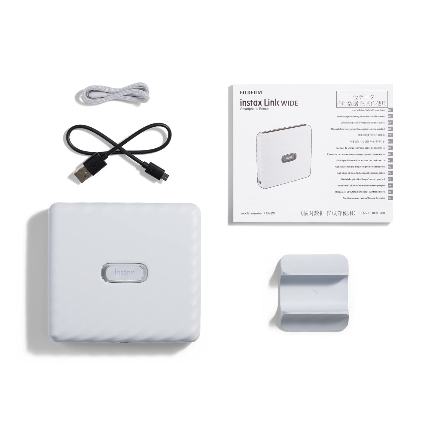 Fujifilm Instax Wide Link - Impresora para Smartphone en Color Blanco Ceniza | 16719550