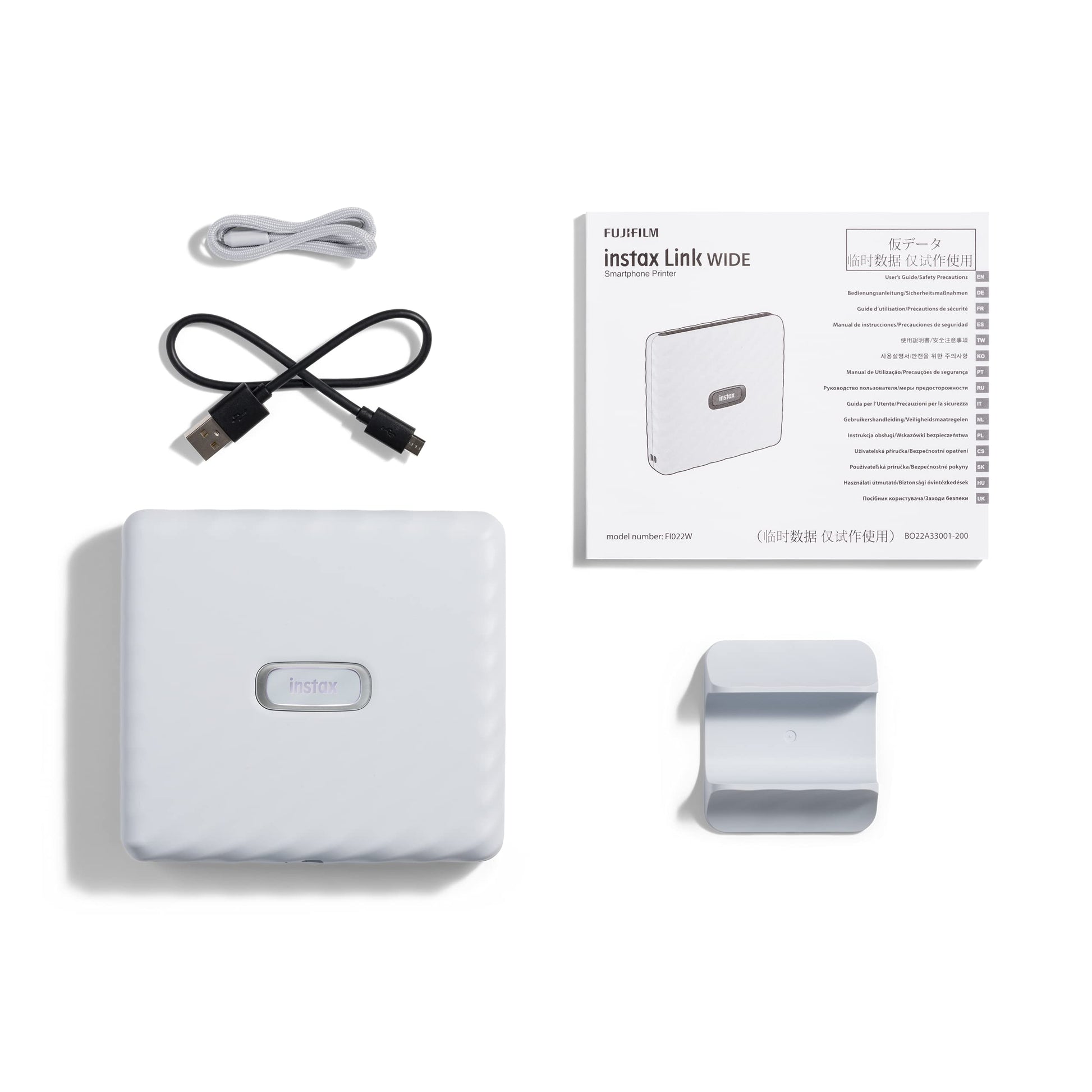 Fujifilm Instax Wide Link - Impresora para Smartphone en Color Blanco Ceniza | 16719550