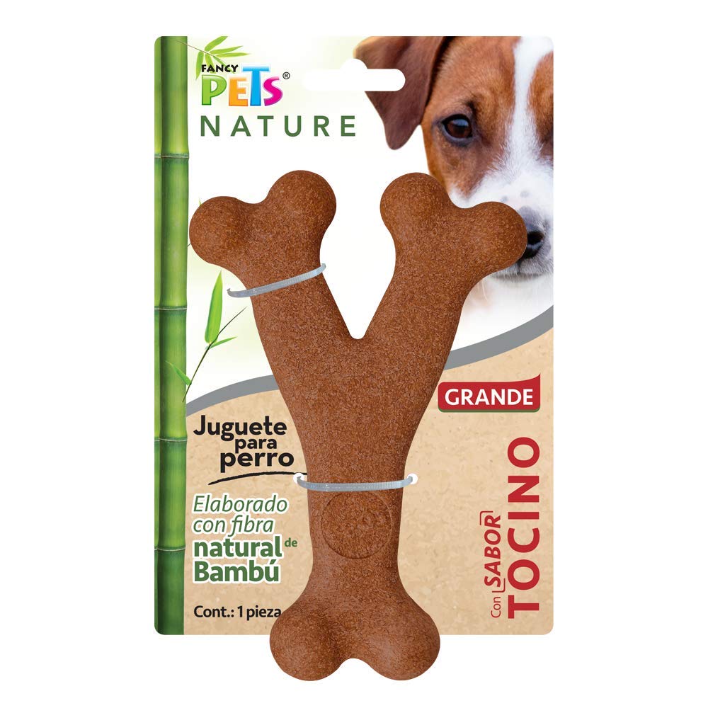 Juguete Hueso Triple de Bambú Fancy Pets Tocino Grande para Perro