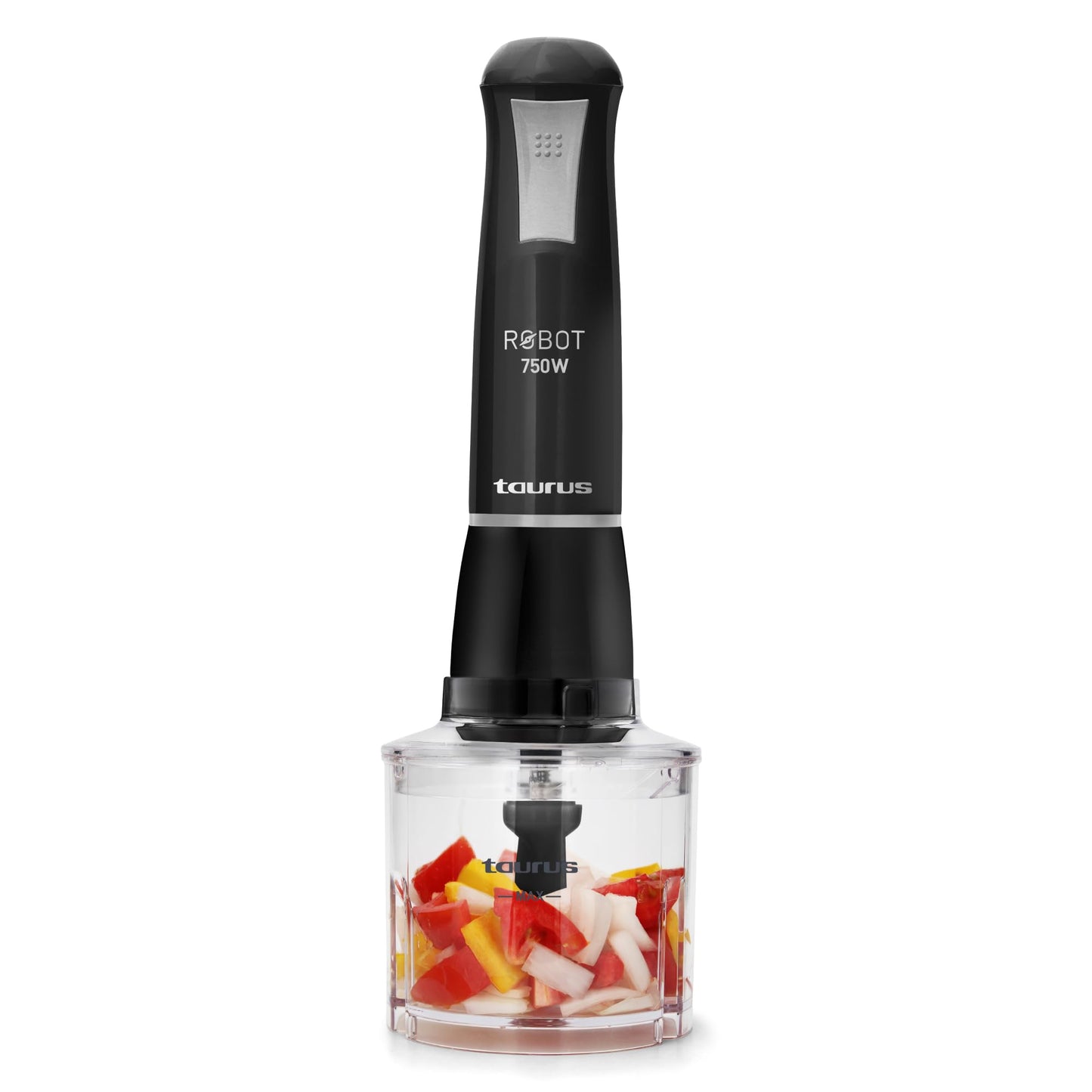 Batidora de Inmersión Taurus Acero Inoxidable Caña Desmontable Turbo Rotation System Control Pulso Diseño Ergonómico y Anti Salpicaduras 750 W