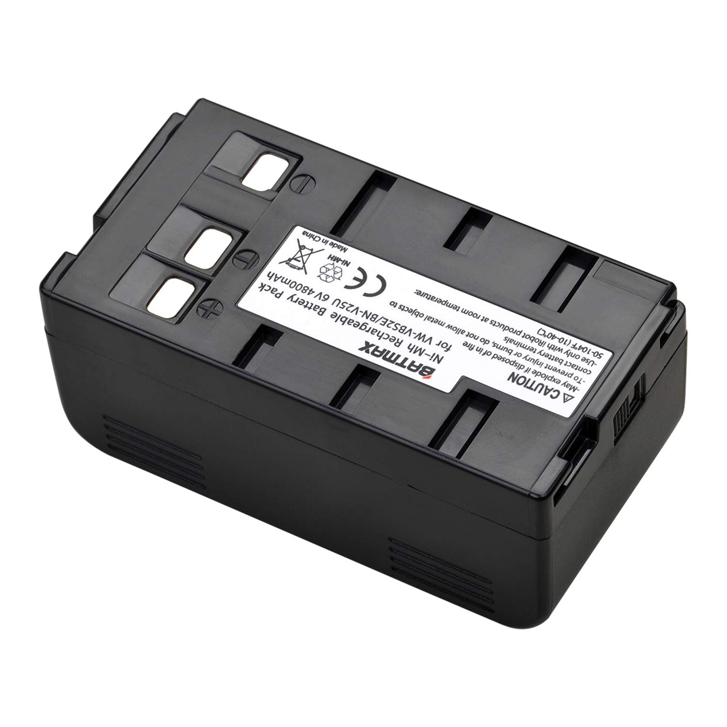 Batmax 4800mAh BN-V25U Battery for JVC BN-V10U, BN-V11U, BN-V12U, BN-V14U, BN-V15, BN-V18U, BN-V22U, BN-V24U, BN-V25U PANASONIC PV-BP15 PV-BP17 Cameras