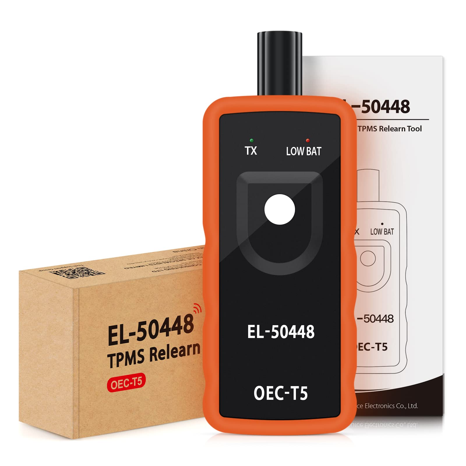 JDIAG EL-50448 TPMS - Herramienta de reinicio para auto monitor de presión de neumáticos, sistema de activación de sensores, herramienta de reinicio TPMS OEC-T5 para vehículos de la serie Buick/Chevy