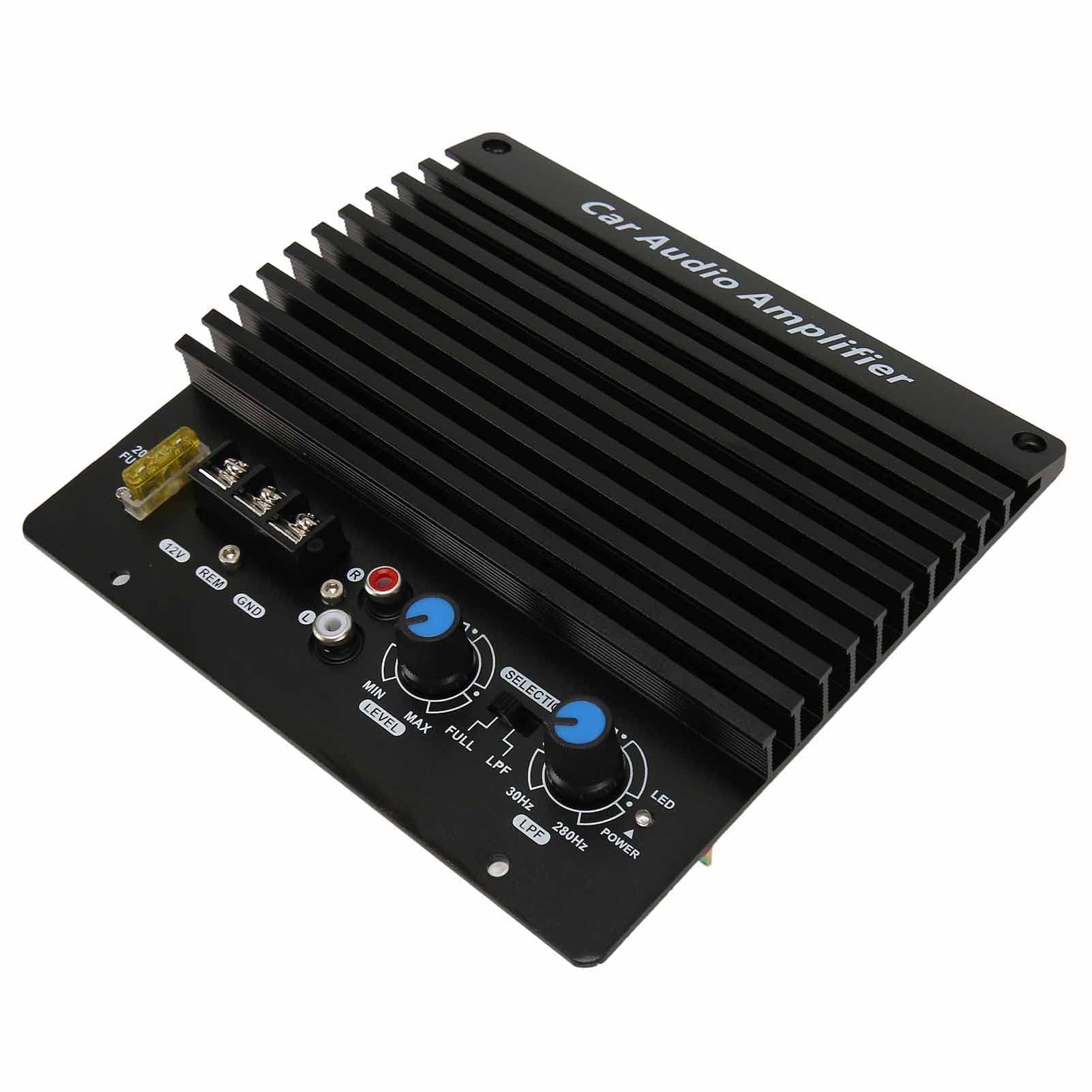 Amplificador de Audio para Coche de Alta Potencia 1000W Placa de Subwoofer Potente de Graves 12V para Woofer 8 a 12 Pulgadas o Altavoces