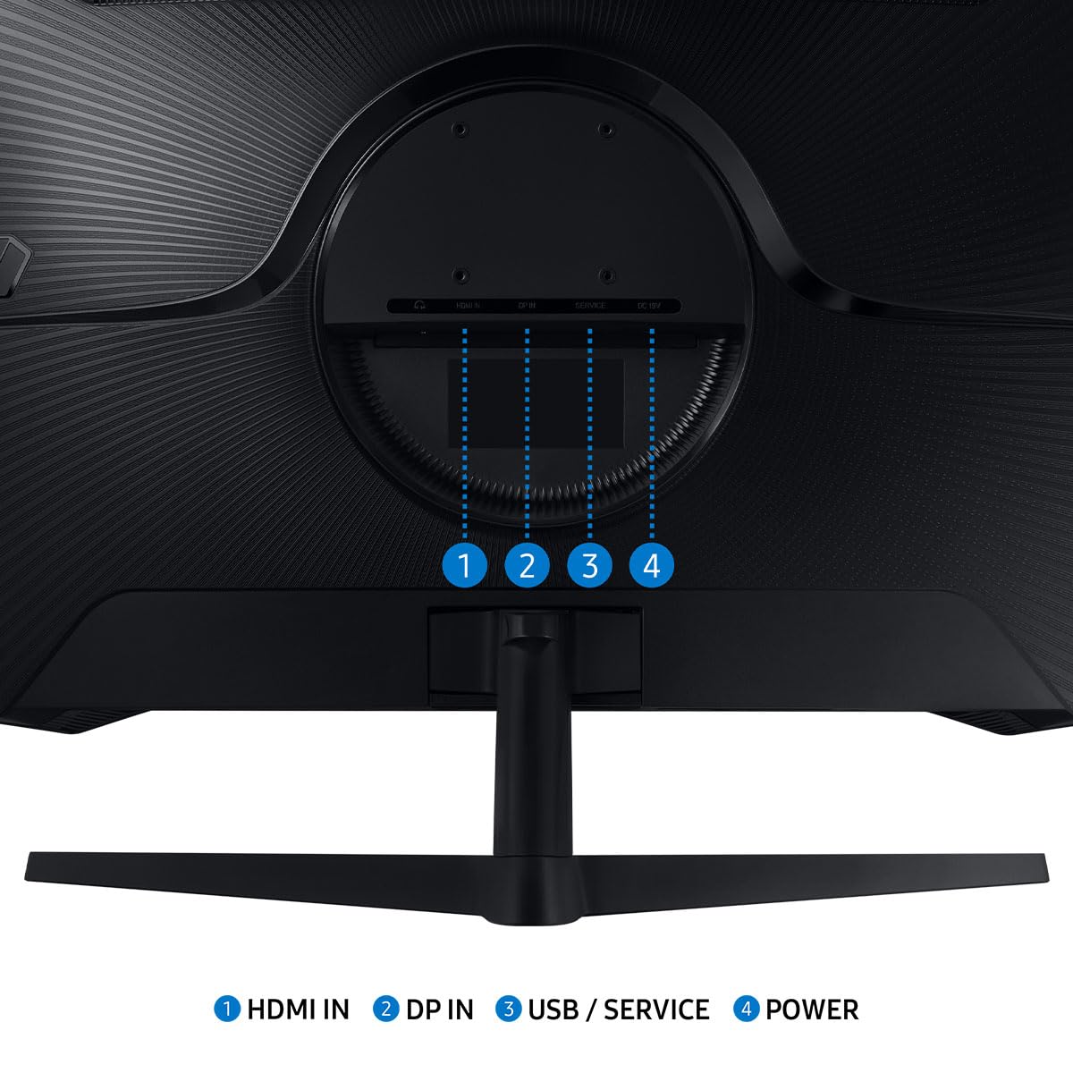 Monitor Gaming Samsung 27 Pulgadas Negro Curvo Odyssey G5 WQHD 144Hz