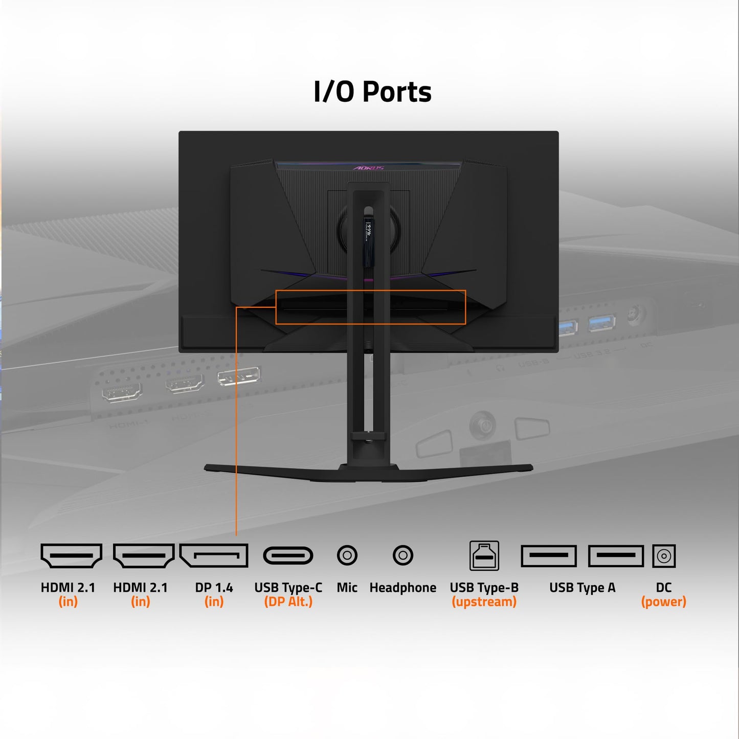 GIGABYTE - Monitor para juegos OLED AORUS FO27Q3-27 QD - QHD 2560x1440-360Hz - 0.03ms GTG - AMD FreeSync Premium Pro - KVM tipo C - HDMI, DP, tipo C - Altura ajustable - Negro