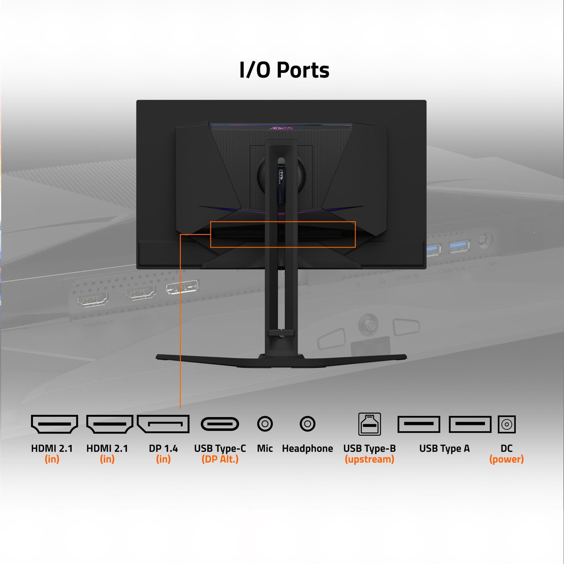 GIGABYTE - Monitor para juegos OLED AORUS FO27Q3-27 QD - QHD 2560x1440-360Hz - 0.03ms GTG - AMD FreeSync Premium Pro - KVM tipo C - HDMI, DP, tipo C - Altura ajustable - Negro