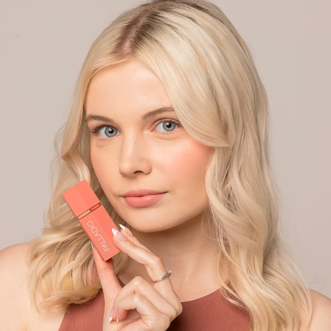 Palladio Rubor Líquido para Mejillas y Labios 2 en 1 Maquillaje, Rubor Facial, Fórmula Liviana en Crema, Resistente a Manchas, Rubor Pigmentado de Larga Duración, Acabado Radiante, Rose Cloud