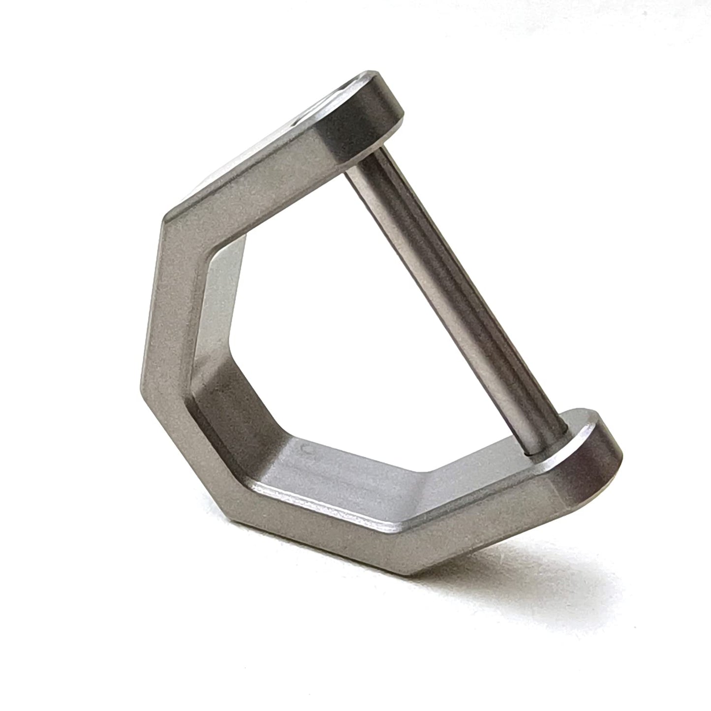 Llavero de titanio en forma de D con grillete de tornillo, llavero de llave de coche, hebilla D para llavero (pequeño)