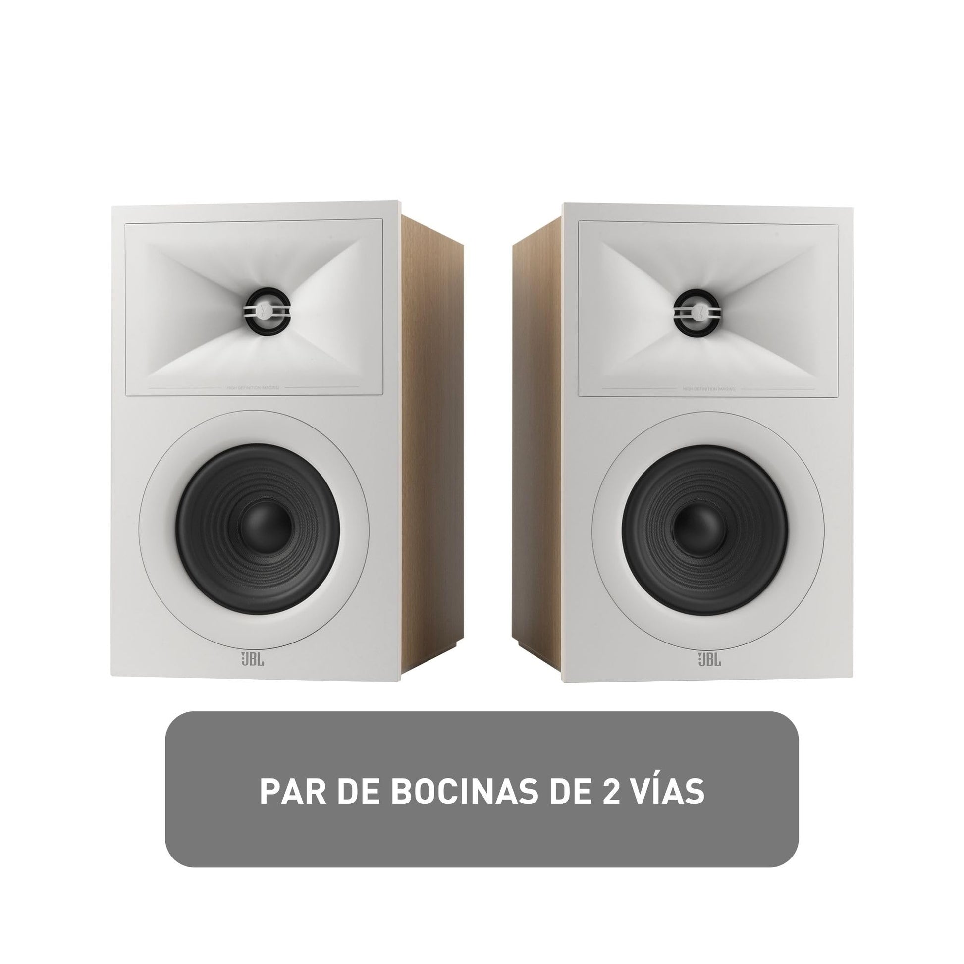 JBL Bocinas Stage 250B de Estantería 2 Vías, HDI, Woofer de 130 mm, Tweeter de 25 mm - Blanco