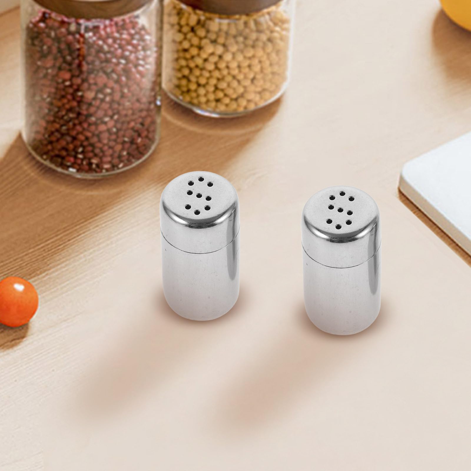 Ciieeo 6 Mini Pimentero Tarro De Especias De Viaje Contenedores De Sal De Viaje Tarros De Condimentos Coctelera Artículos Esenciales Para Acampar Contenedor De Pimienta Azucarero