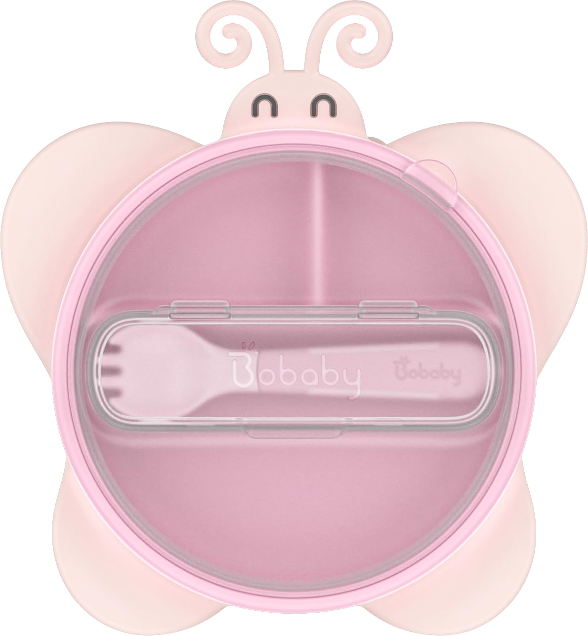 BoBaby - Placas de succión de silicona para niños pequeños con tapa y