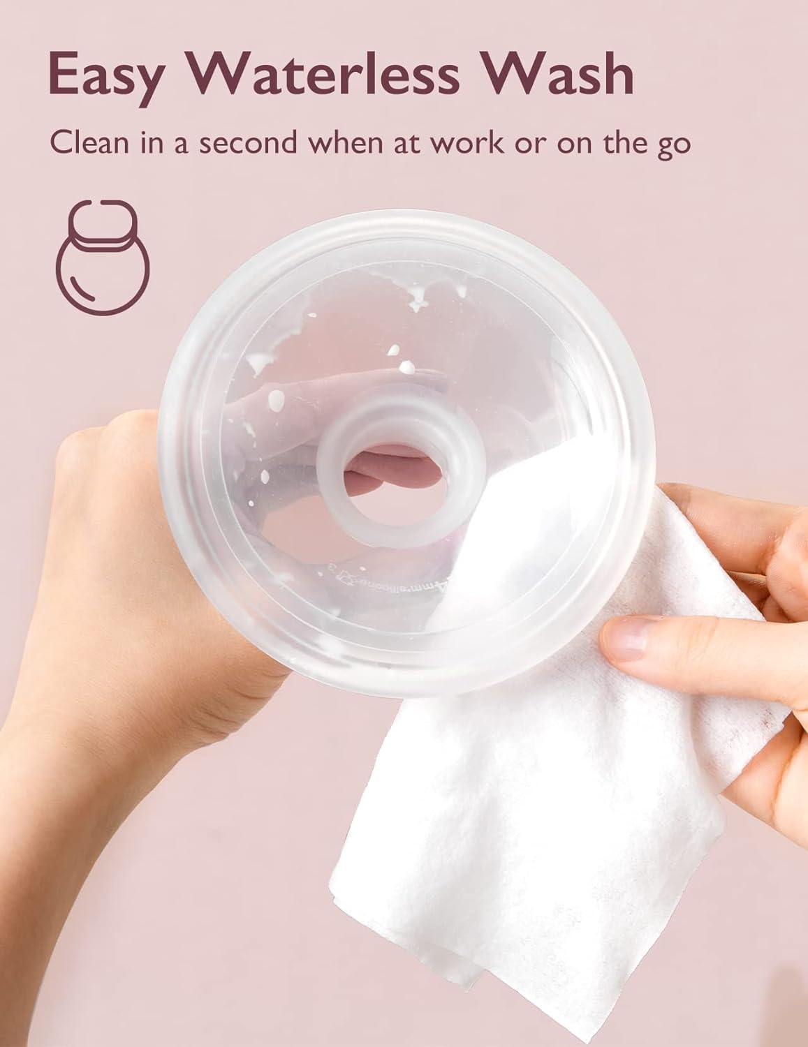 Momcozy - Toallitas extractoras naturales para limpieza de piezas sobre la marcha, 30 unidades, limpieza con flash y resellable