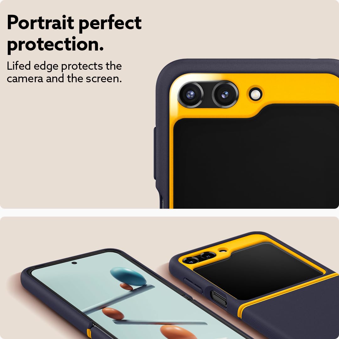 Caseology - Funda de Silicona Nano Pop Compatible con Samsung Galaxy Z Flip 5 (2023), Color Azul Marino