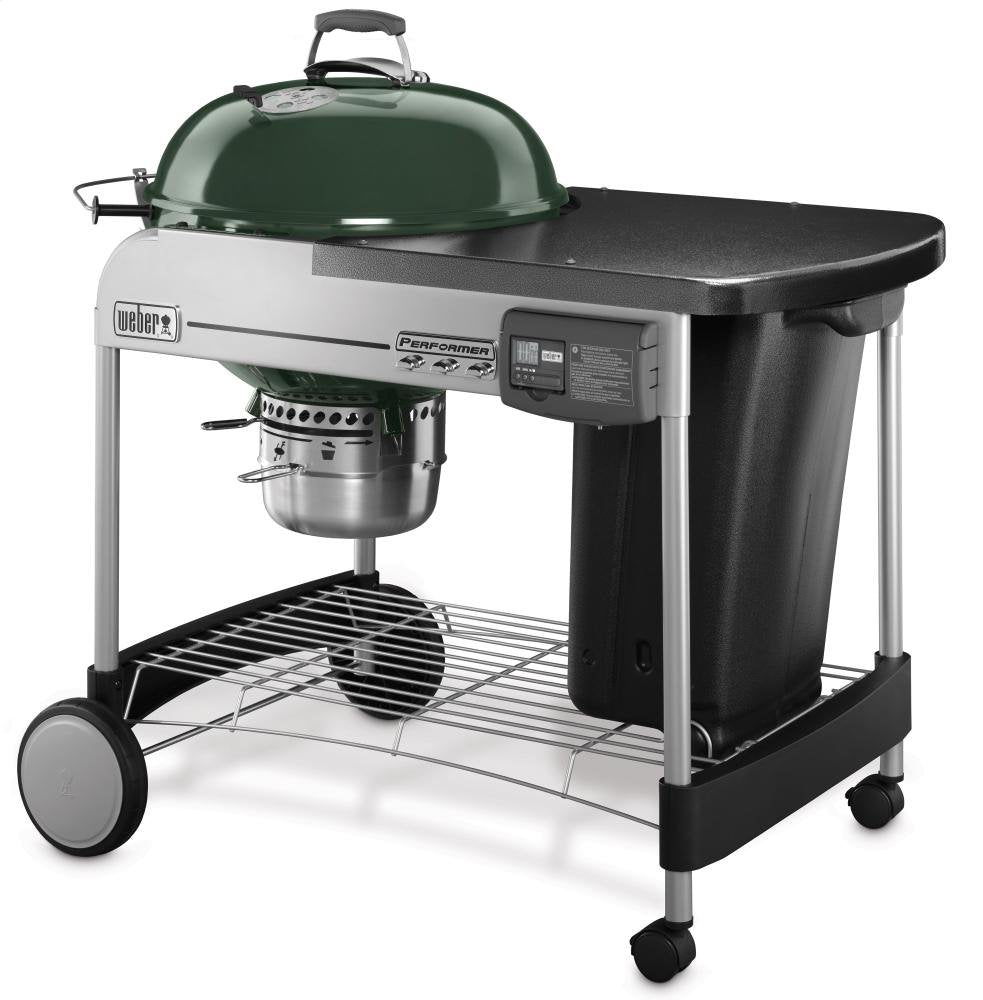 Asador Weber Verde Performer Deluxe 22 Pulgadas Gas con Touch-N-Go y Temporizador LCD Extraíble