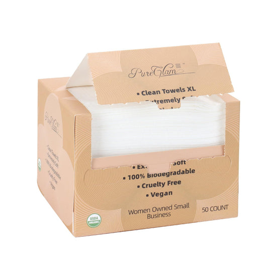 Toner Depot Toallas Faciales Desechables, Toallas Faciales Biodegradables, Toallas Faciales Limpias Xl, Súper Suaves Y Gruesas, Toallitas Secas Desmaquillantes, Paños Faciales Para Piel Sensible, 10"×