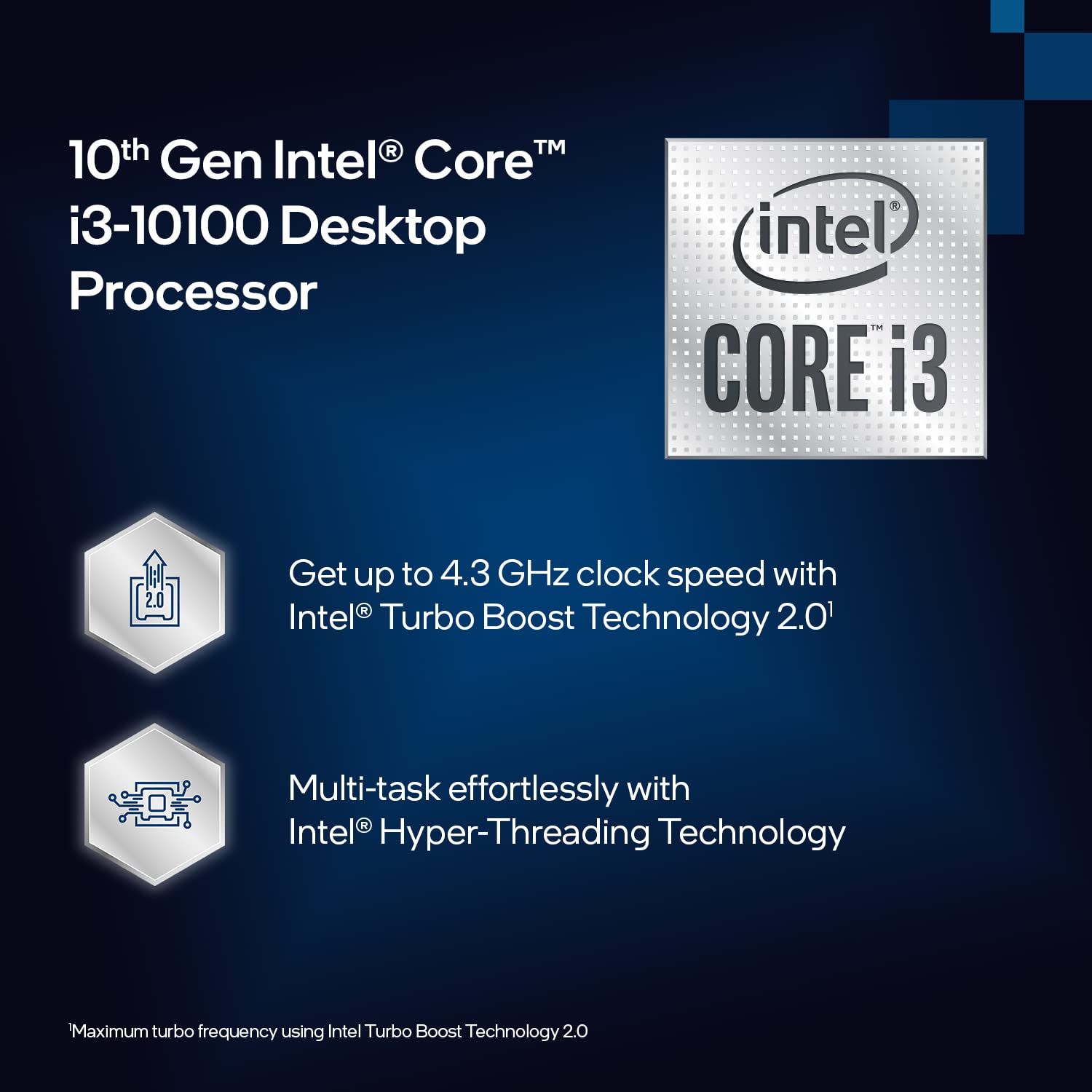 Intel Procesador Core i3-10100 - S-1200-3,60GHz - Quad-Core - 6MB Smart Caché (10ma. Generación - Comet Lake)