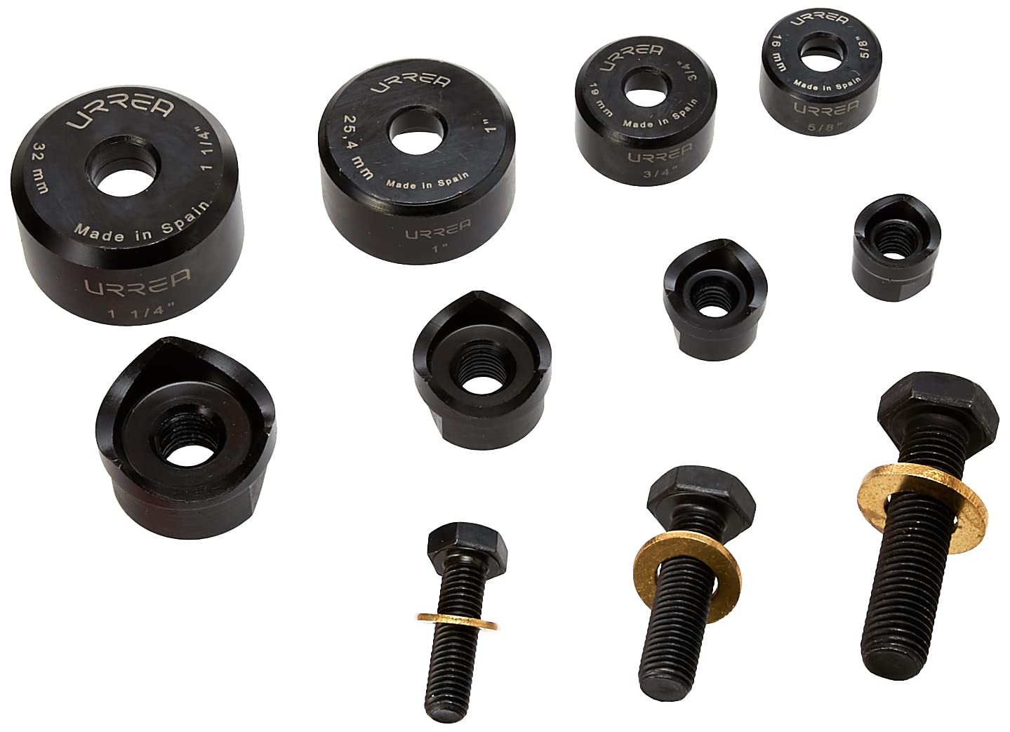 Juego de Sacabocados Urrea 7 Piezas 5/8" a 1-1/4" para Láminas