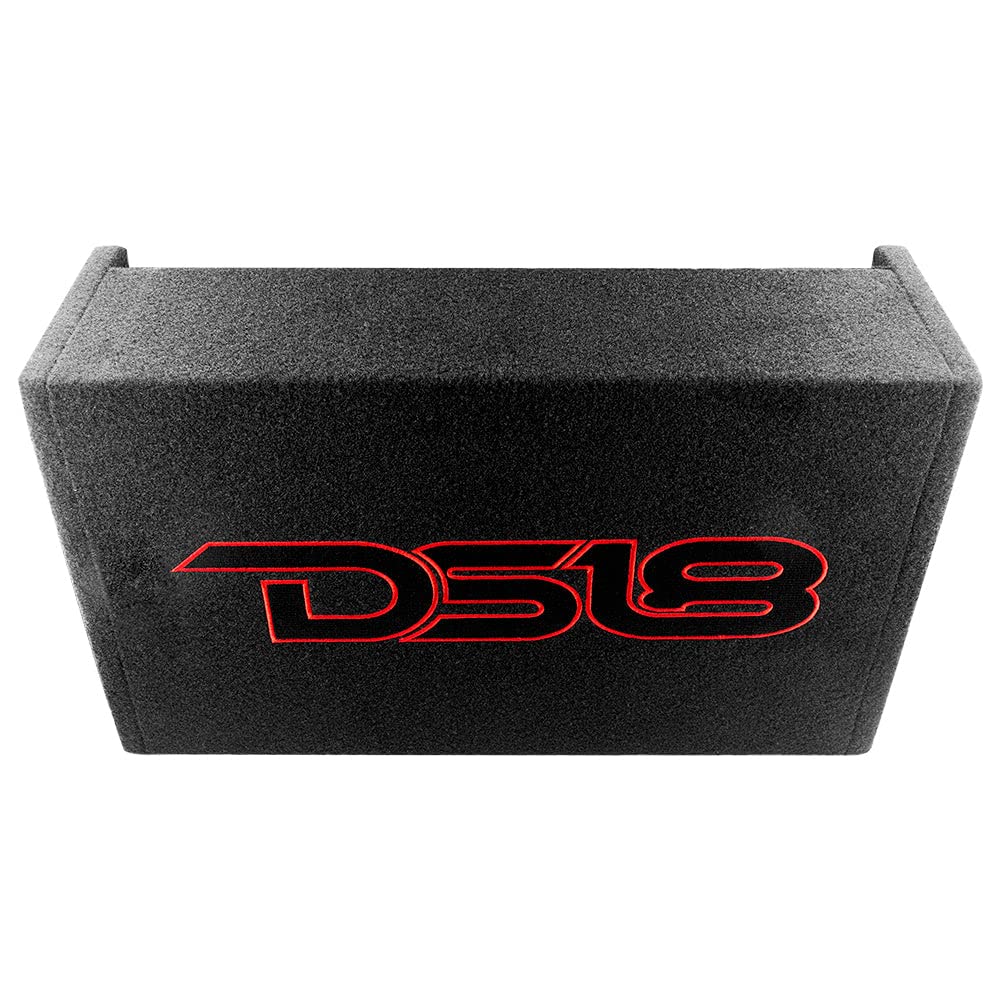 DS18 EN-DF10 - Carcasa de subwoofer de 10 Pulgadas, diseño Compacto y Sellado para Coche, Camiones, 600 W, Color Negro