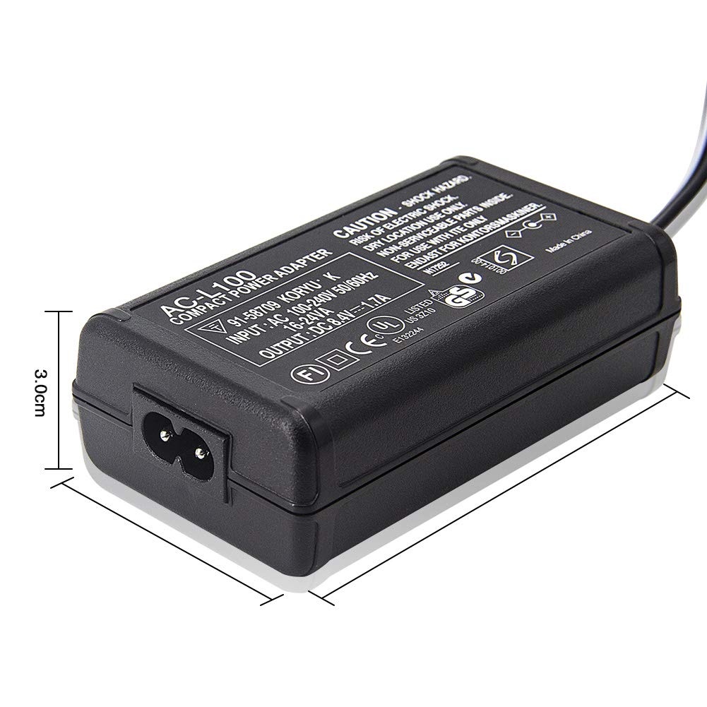 Adapter Charger And US Cable for SONY Handycam DCR-TRV19 CCD-TRV37,CCD-TRV36,CCD-TRV43,CCD-TRV68, CCD-TRV138,CCD-TRV41 TRV108,TRV280,TRV118,TRV138,TRV16 Digital Camcorder