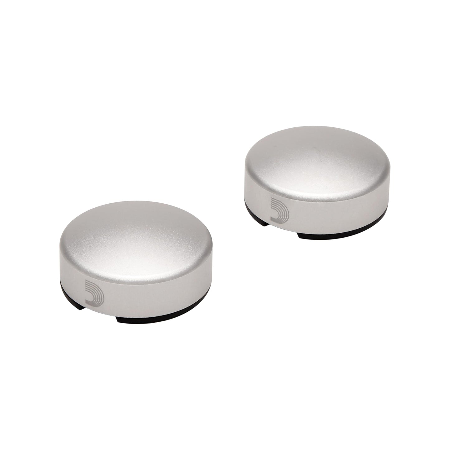 D'Addario Accessories Tapa para interruptor de pedal XPND Footswitch Topper - Tapas para interruptor de pedal - Plata, pack de 2