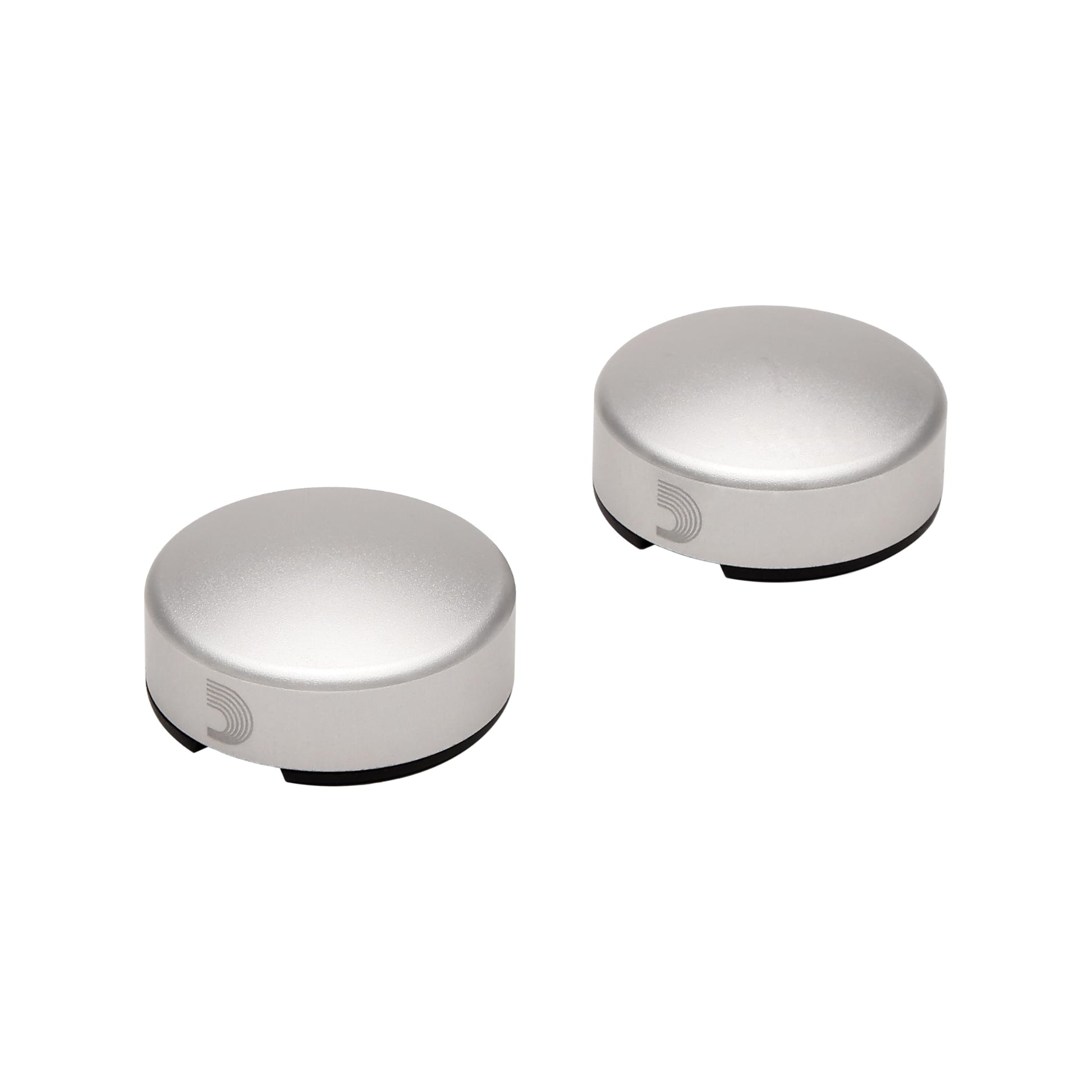D'Addario Accessories Tapa para interruptor de pedal XPND Footswitch Topper - Tapas para interruptor de pedal - Plata, pack de 2