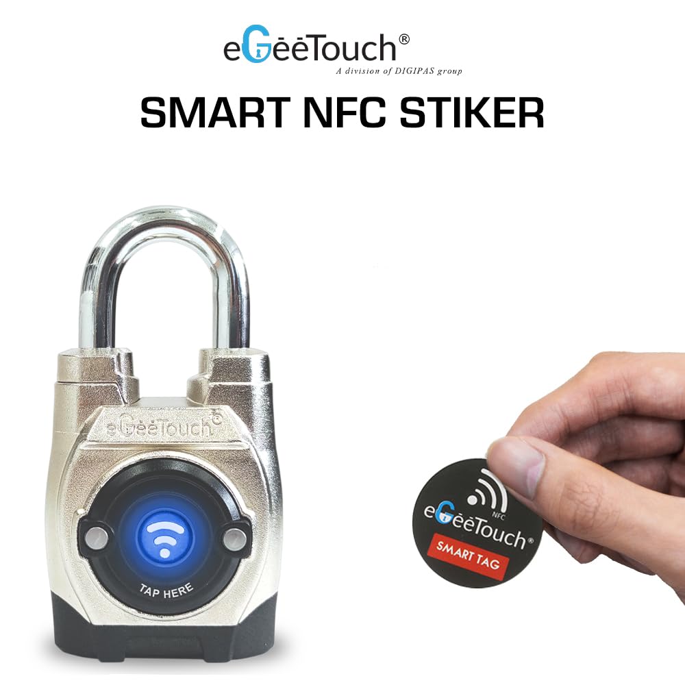 eGeeTouch NFC para todas las cerraduras inteligentes eGeeTouch (3 llaveros adhesivos)