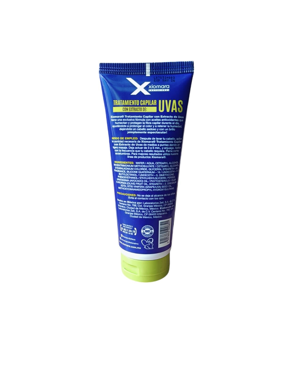 Tratamiento Capilar Xiomara Uva para Cabello Teñido Unisex