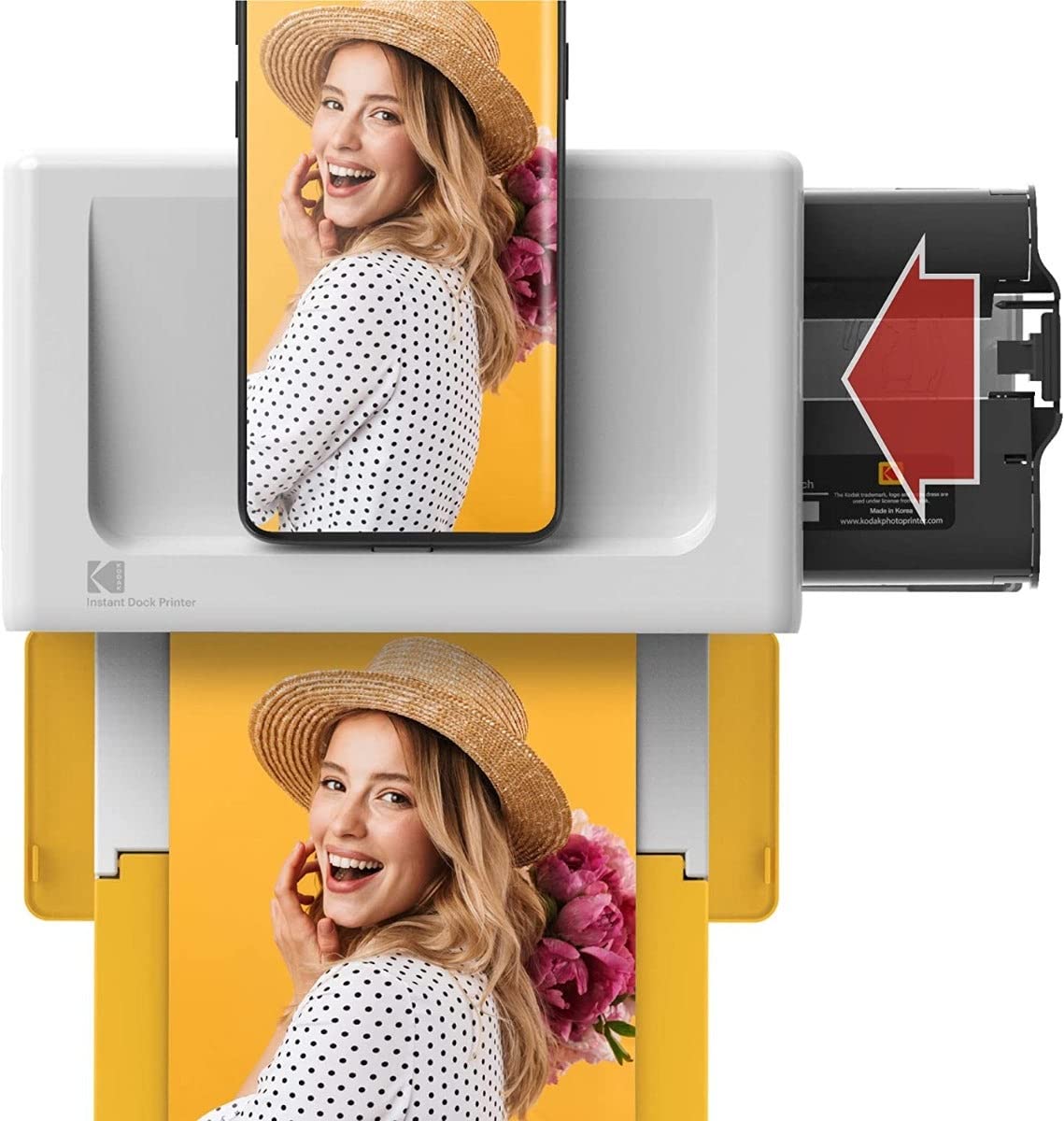 KODAK Dock Plus & Dock PHC-80 - Cartucho de repuesto y papel fotográfico, paquete de 80