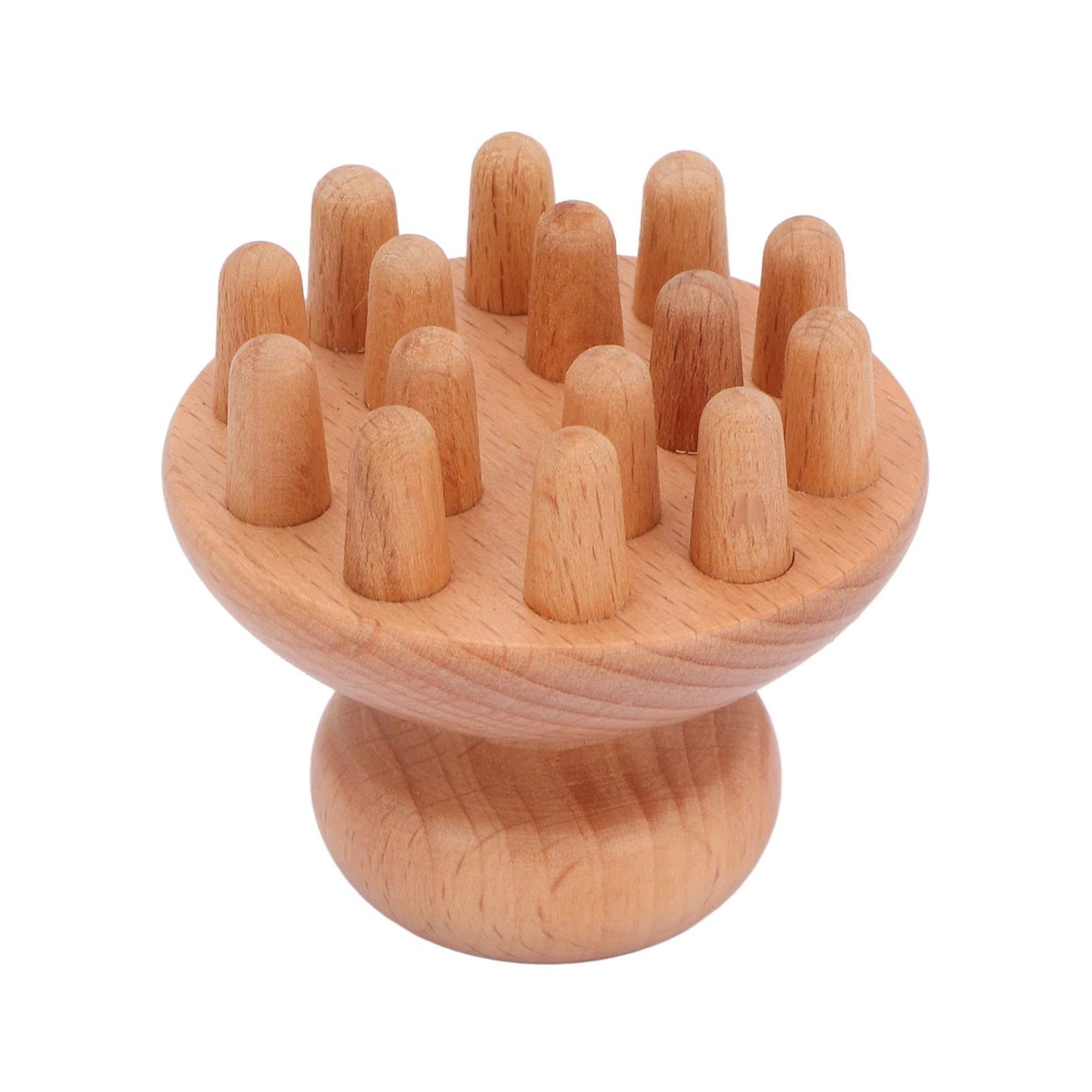 Masajeador de Madera Forma de Hongo Alivio Anticelulítico Tensión Muscular