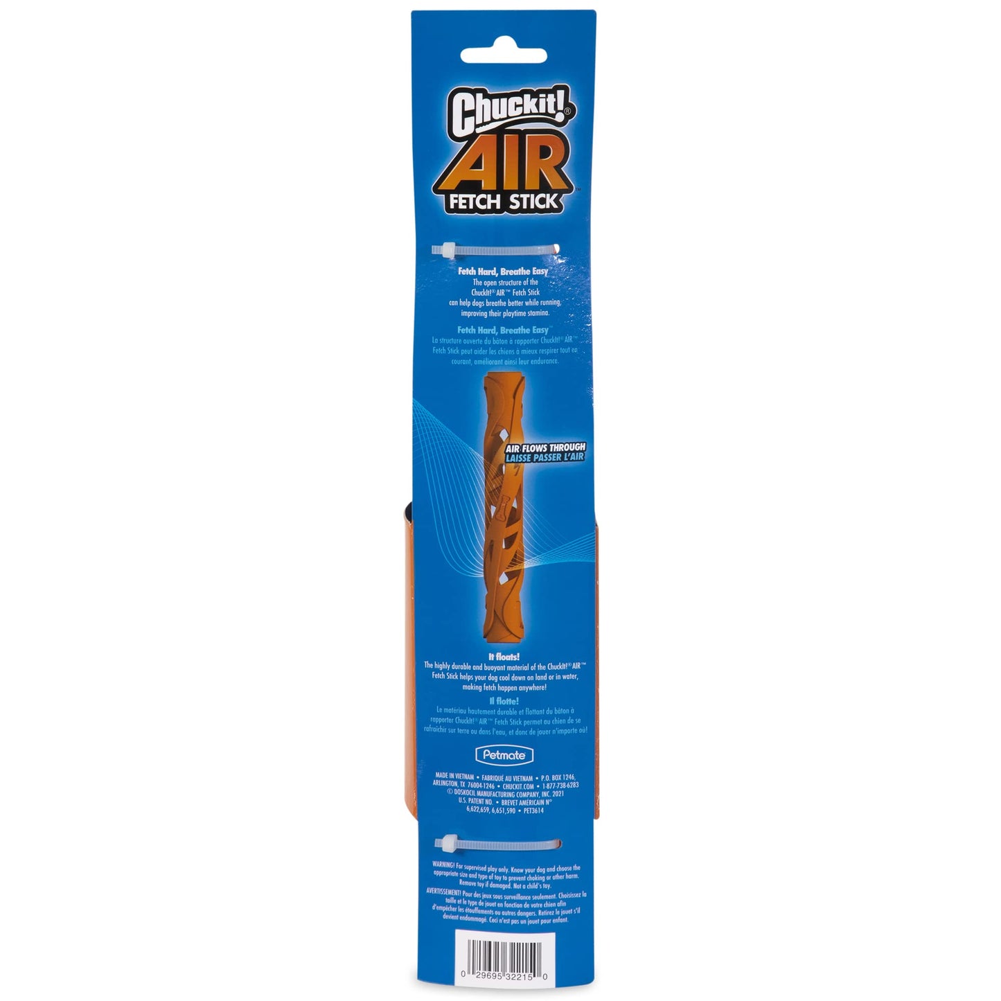 Chuckit! Air Fetch Stick Juguete para Perro, Grande (Naranja)