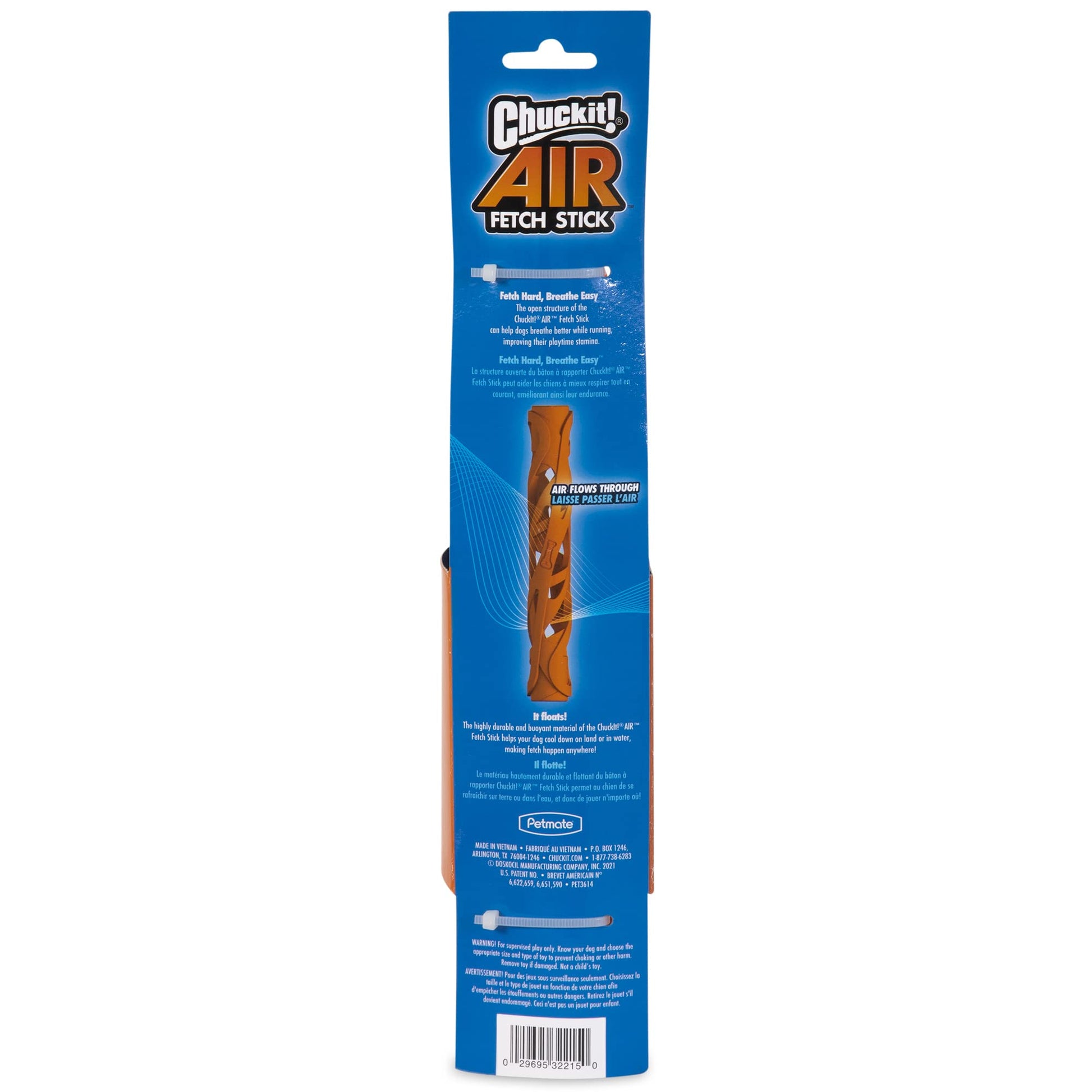 Chuckit! Air Fetch Stick Juguete para Perro, Grande (Naranja)