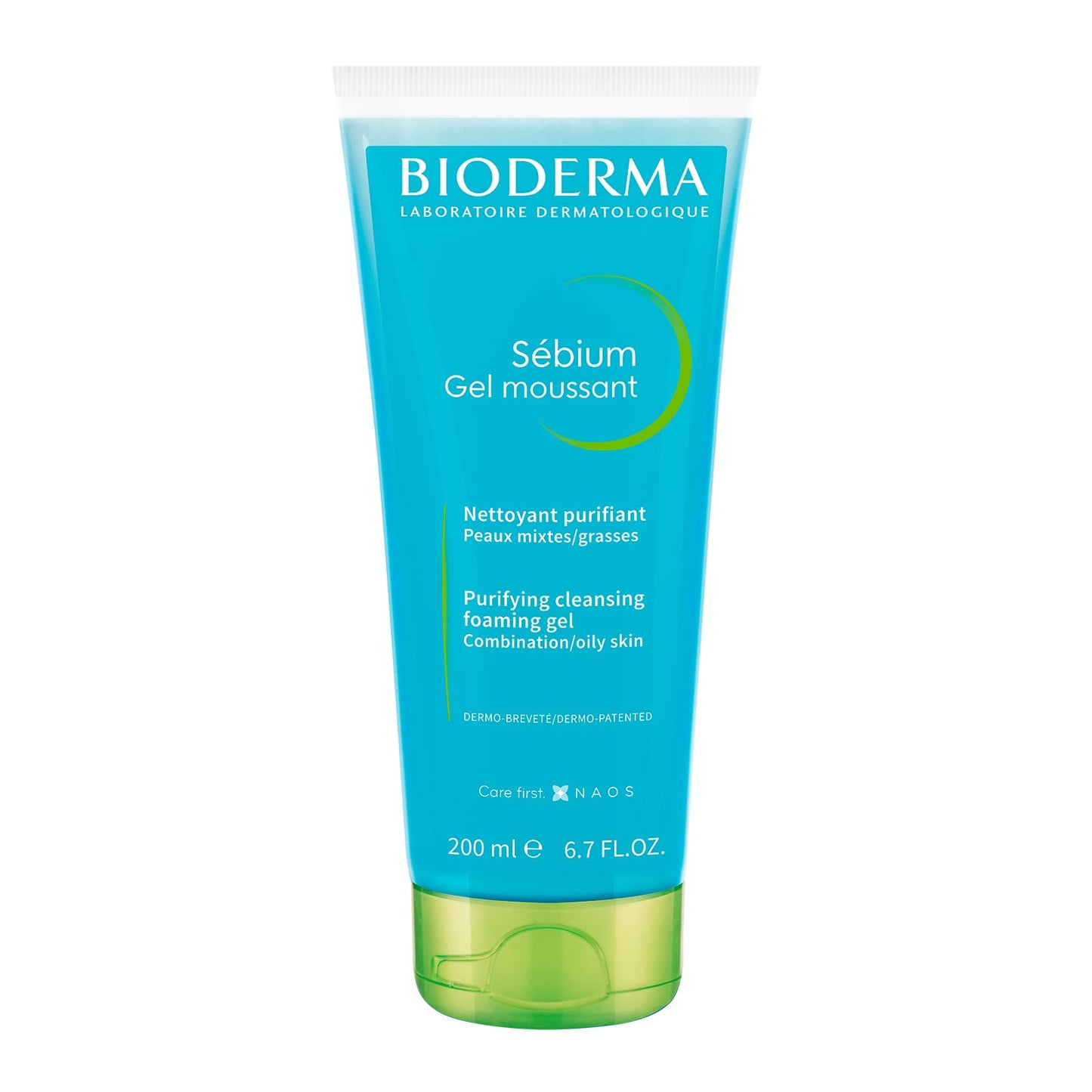 BIODERMA, Sébium Gel Moussant, Limpiador Facial Menos Imperfecciones, Skincare Piel Grasa, Suave y sin Resecar, 200ML