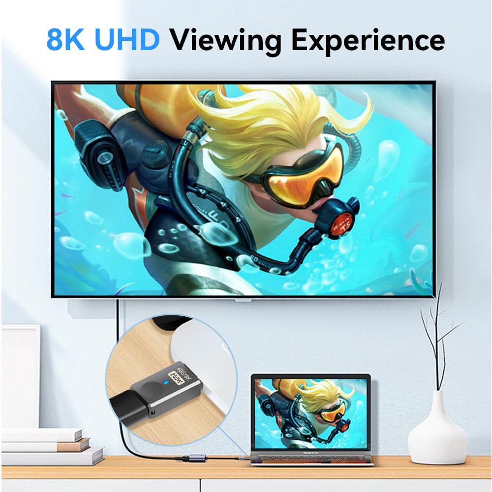 Adaptador Magnético USB C 240 W SHEEAST 8K 60 Hz para Dispositivos