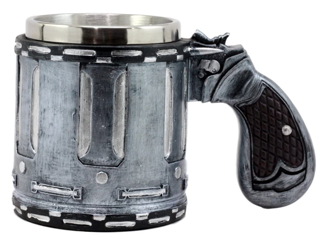 Taza de Café Gun Ebros Gift Occidental 6.7 Pulgadas con Temática Militar del Salvaje Oeste