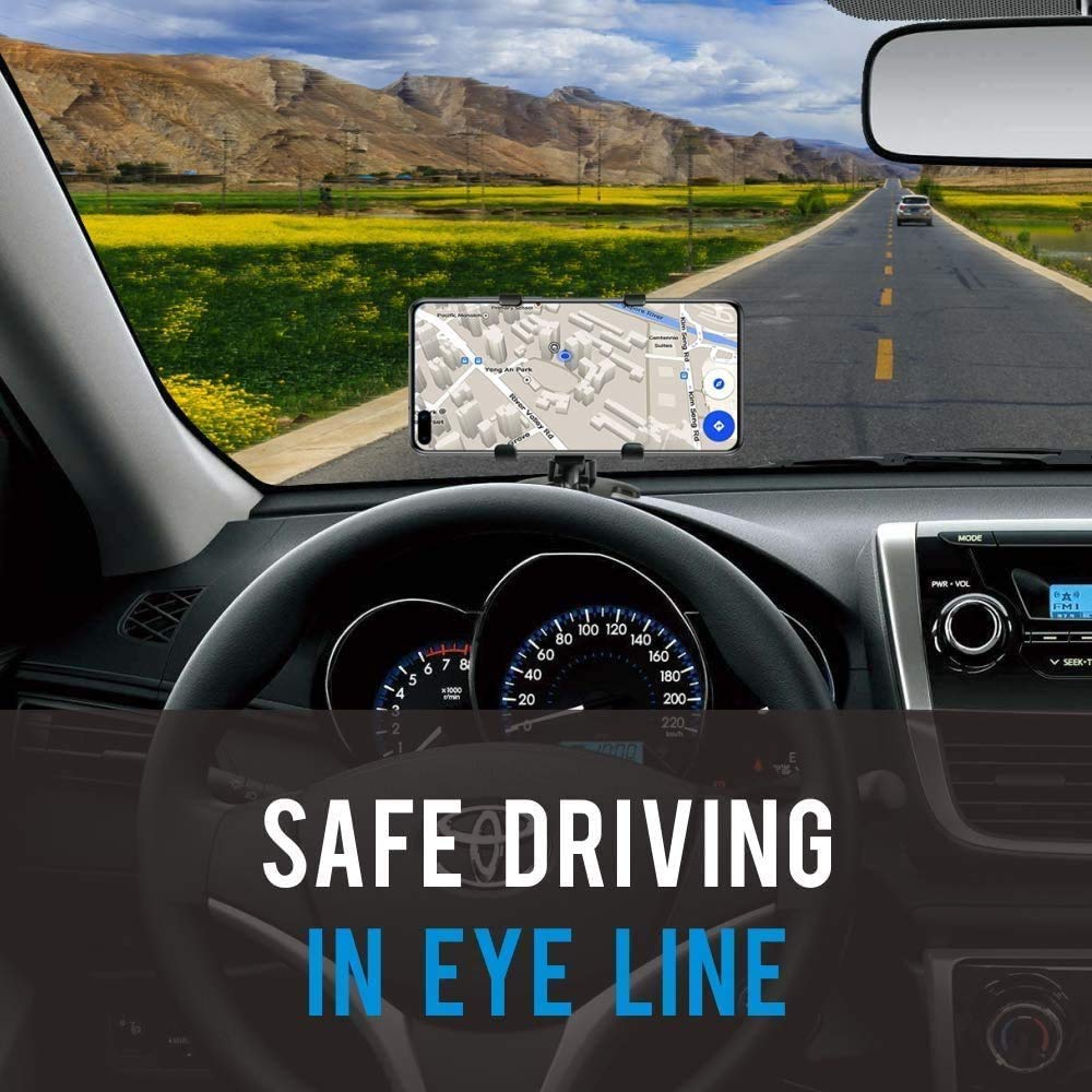 Soporte Móvil TBONEEY Negro 3 en 1 Giratorio Universal para Coche