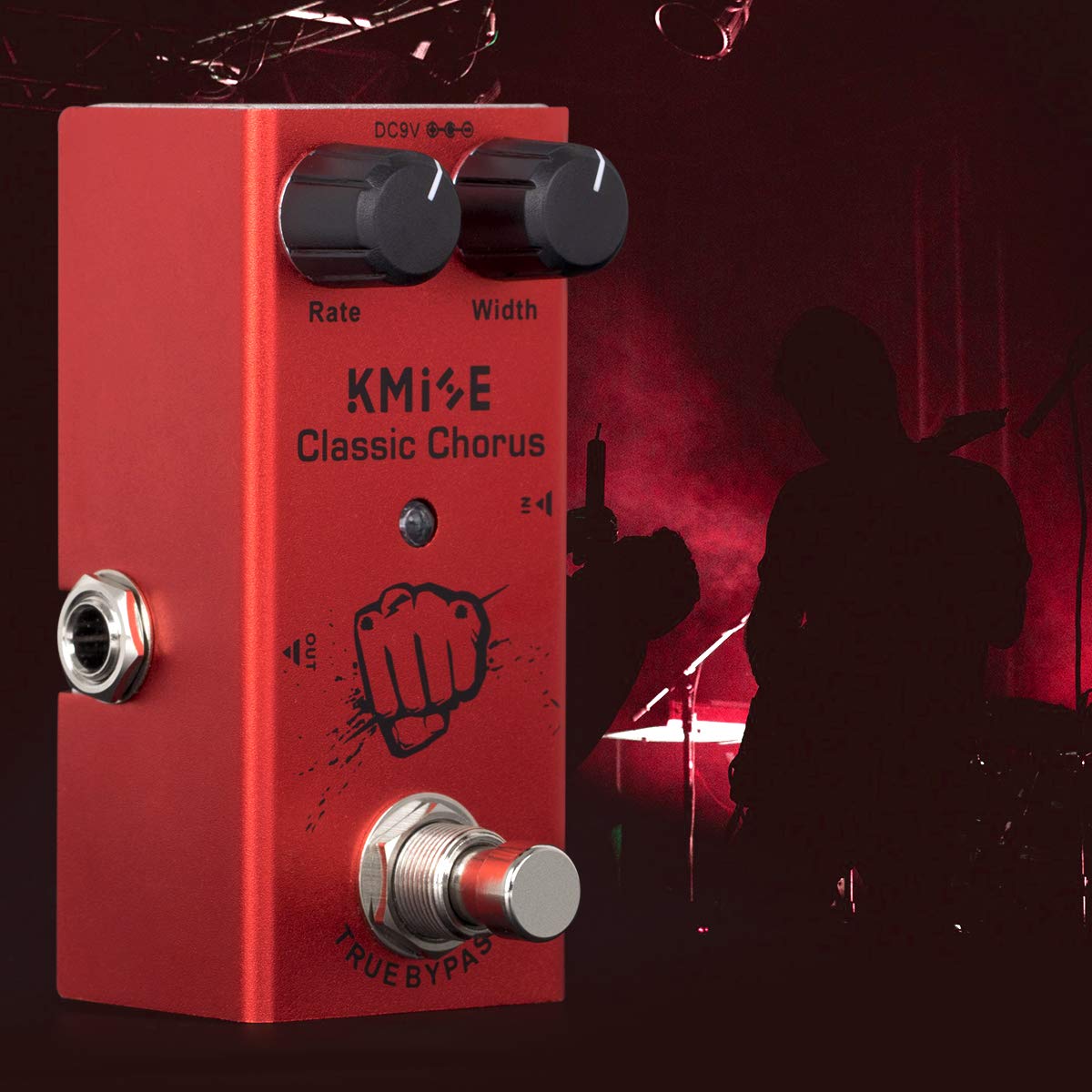 lotmusic Pedal de efectos de guitarra eléctrica Mini tipo único DC 9V True Bypass (Classic Chorus)