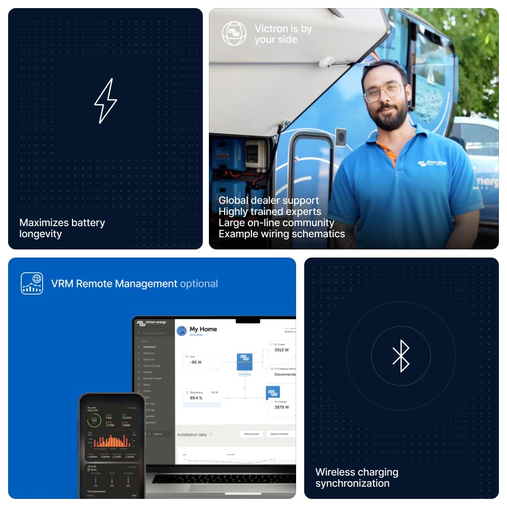 Monitor de Batería Victron Energy Bluetooth 6.5V-70V 300 Amperios