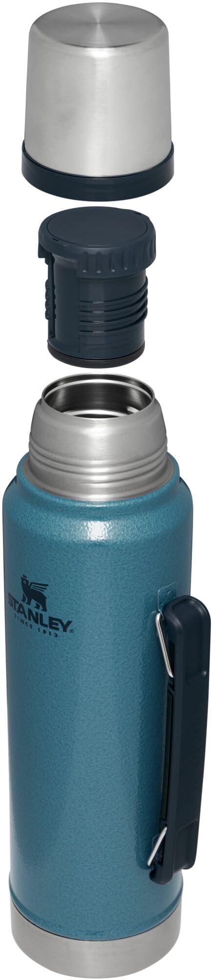 Botella de Aspiradora Stanley Classic Azul Boca Ancha a Prueba de Fugas